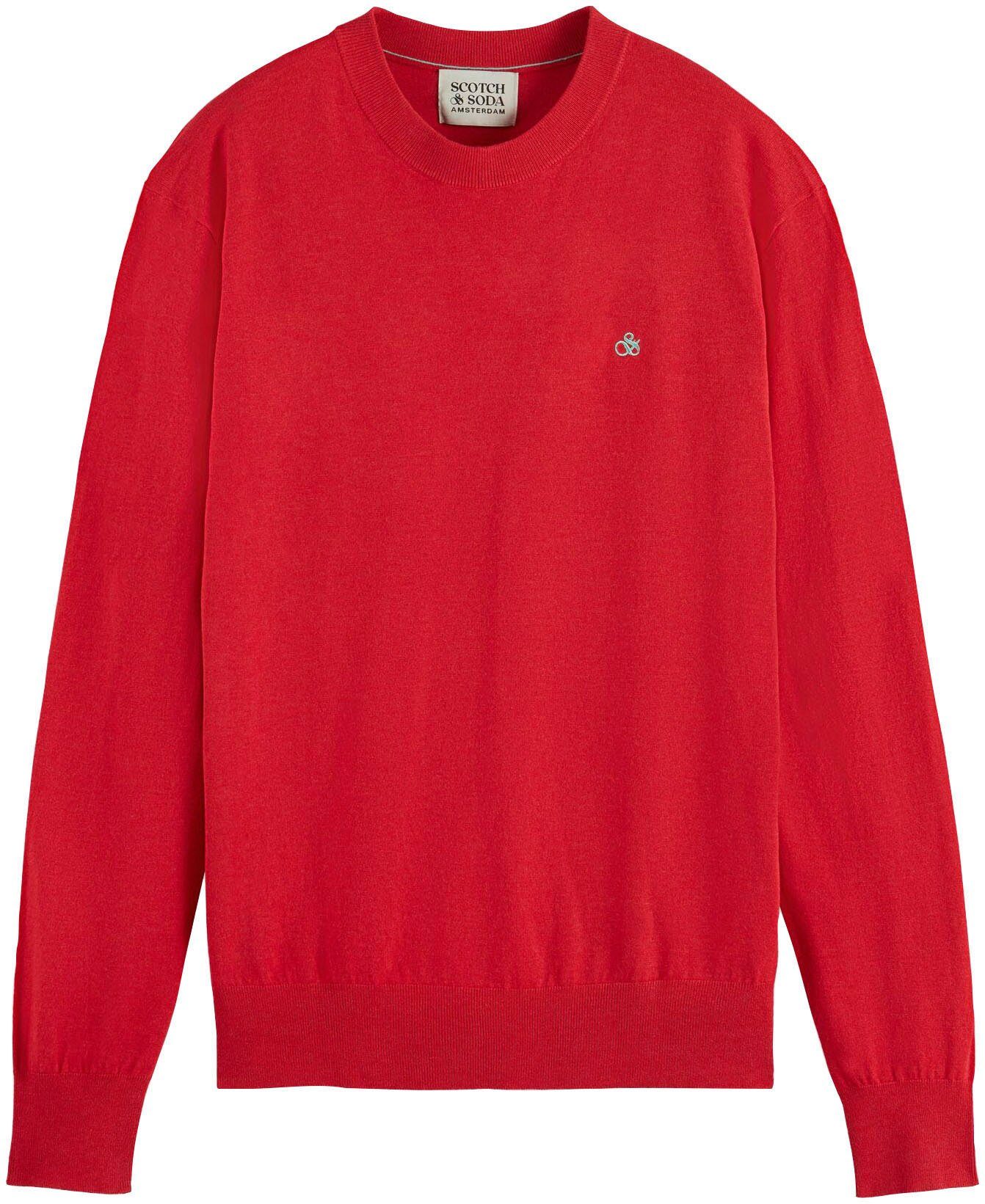 Scotch & Soda Trui met ronde hals Essentials - Ecovero viscose-blend crewneck pullover