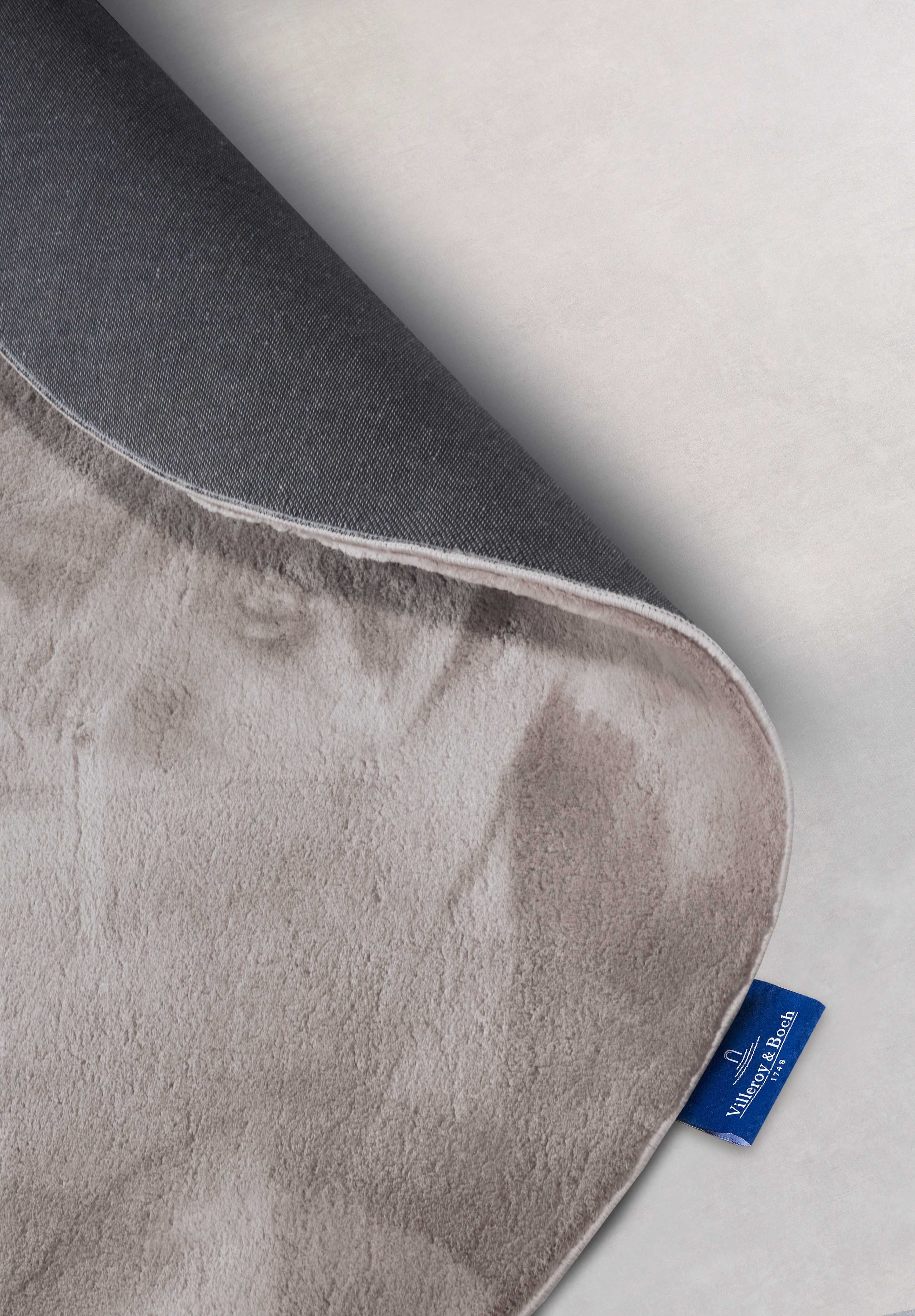Villeroy & Boch Vloerkleed Leon Lange pool, shaggy, effen, pluizig, zacht, glanzend, modern, effen
