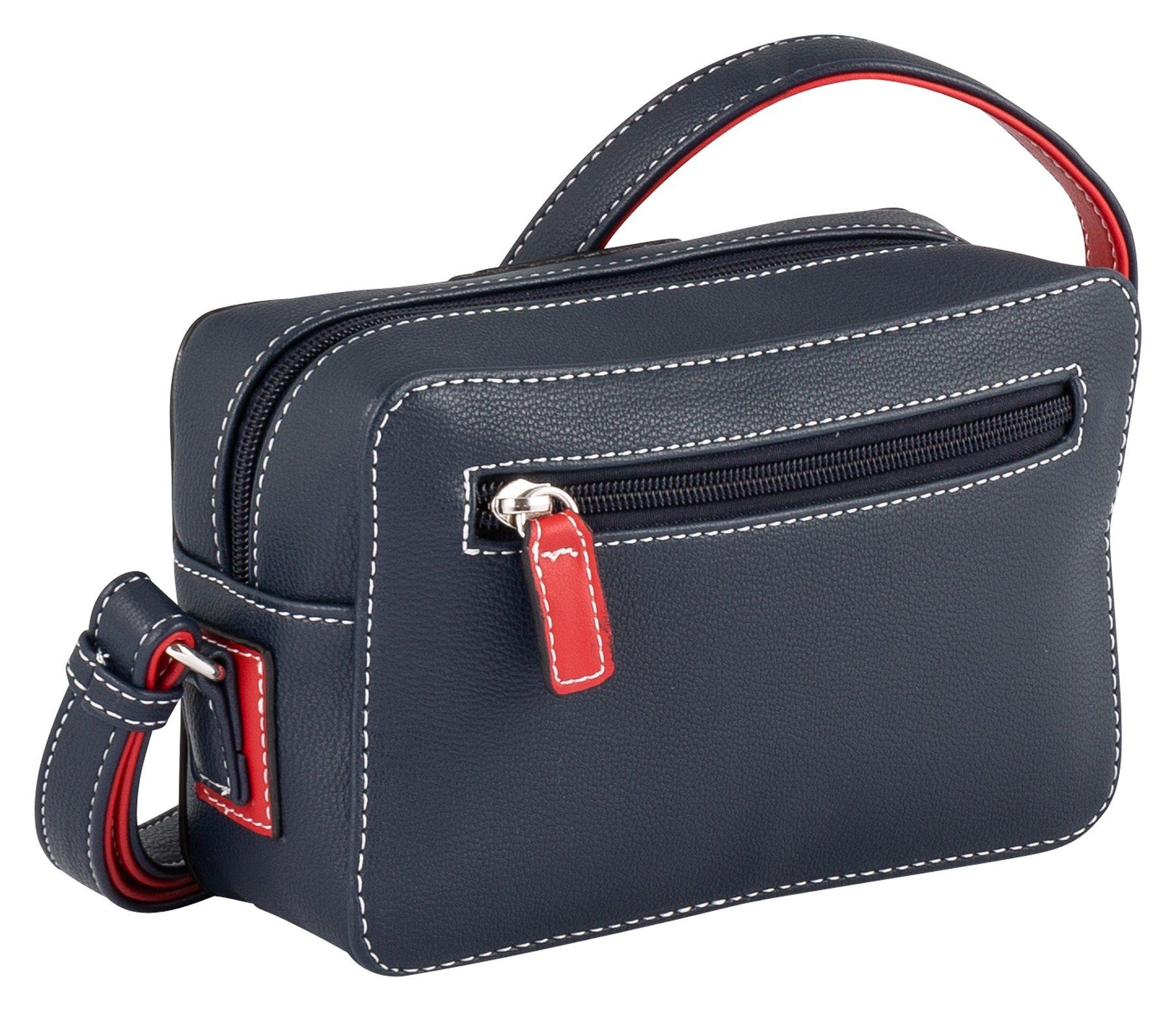 Tom Tailor Handtas Miri mare maritieme stijl met contrasterende naden en doordachte kleuraccenten