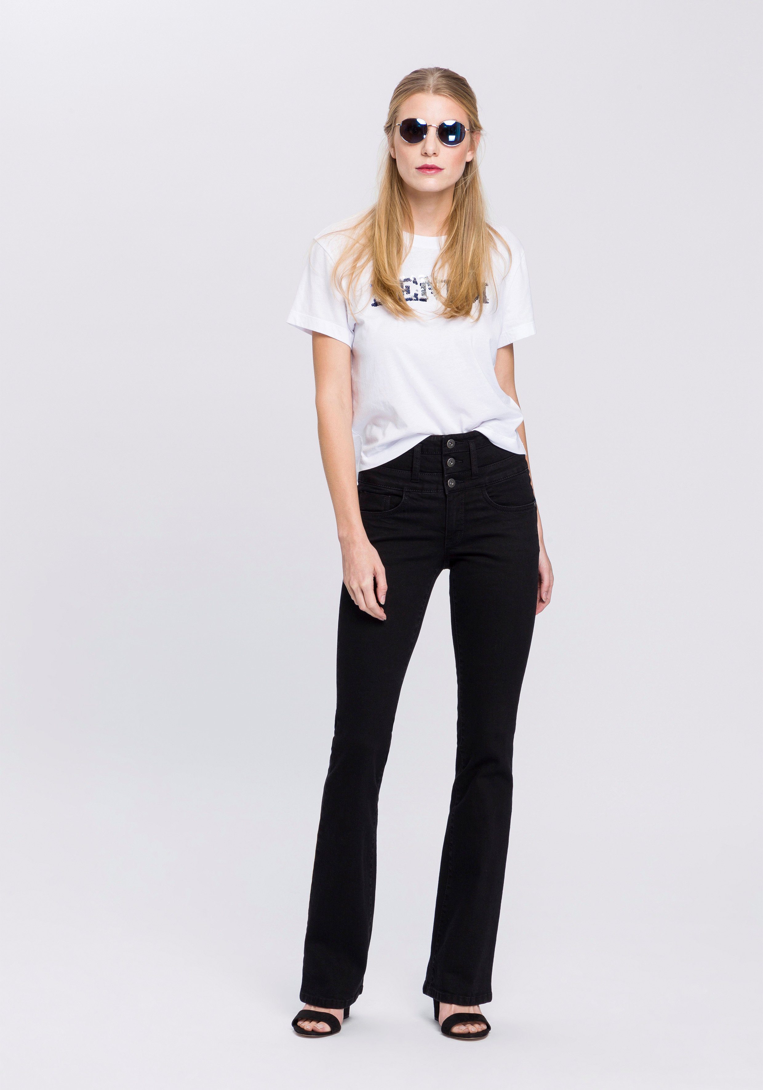 Arizona Bootcut jeans Met extra brede band