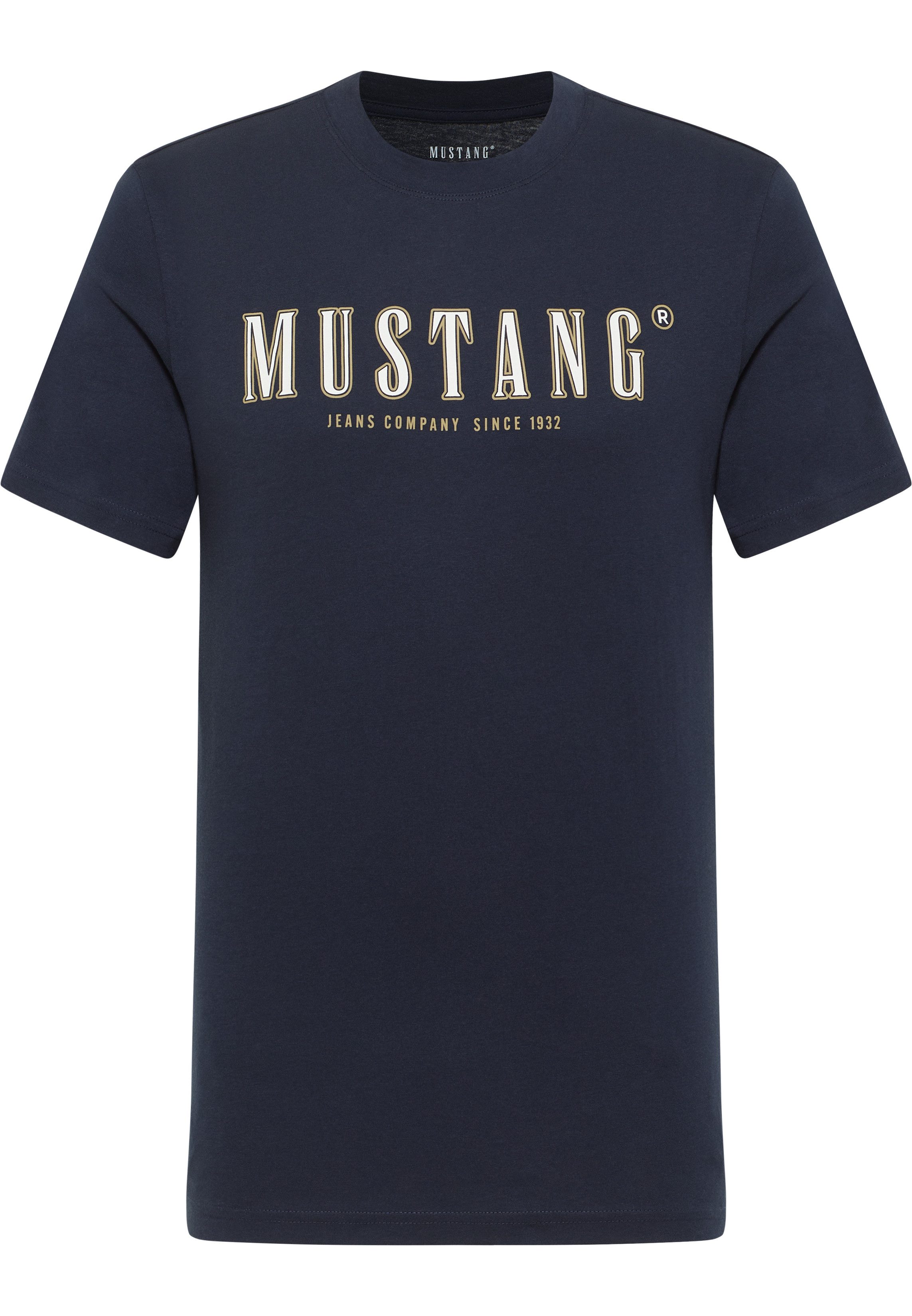MUSTANG T-shirt Style Austin met logoprint