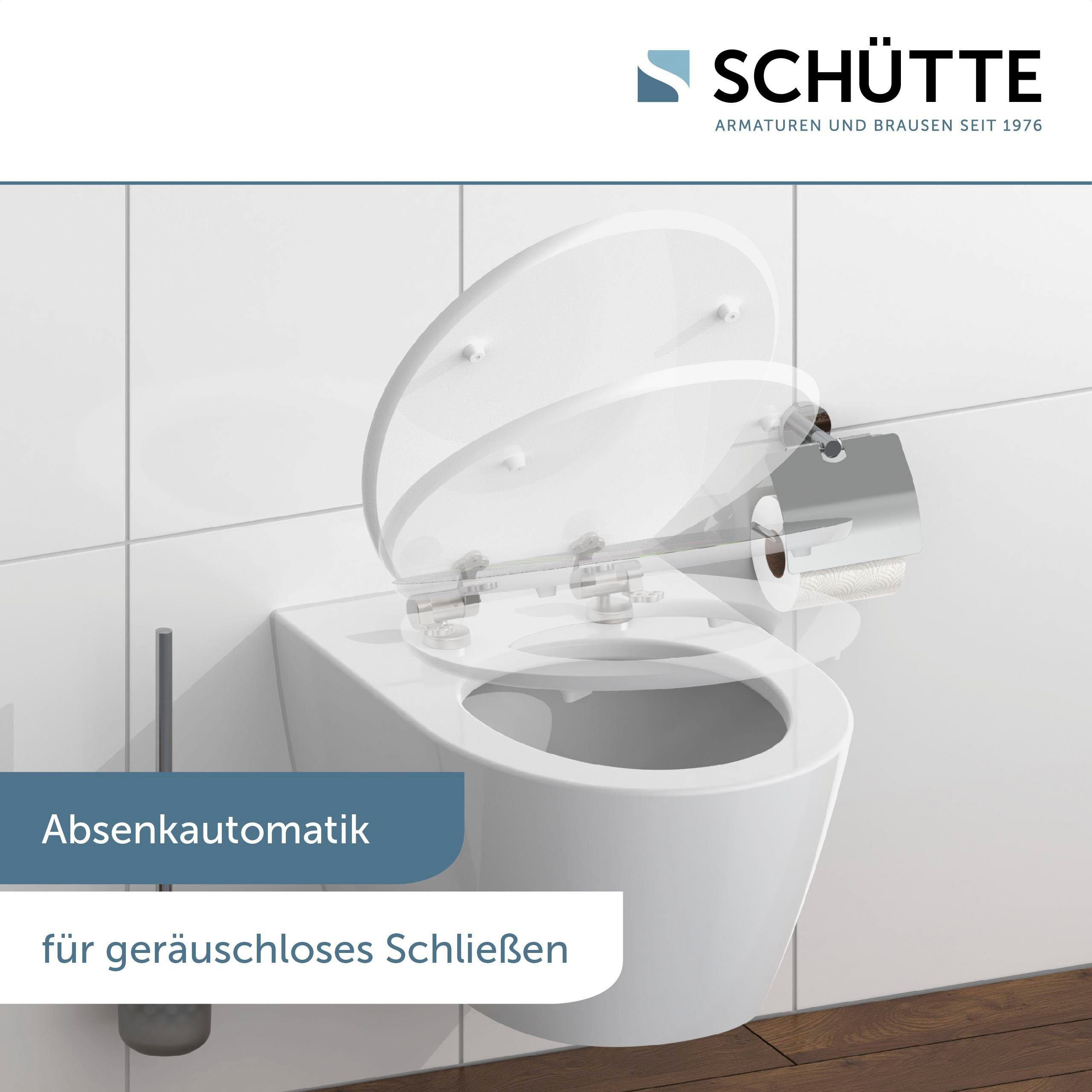 Schütte Toiletzitting Asia High gloss met houten mdf-kern, met softclosemechanisme