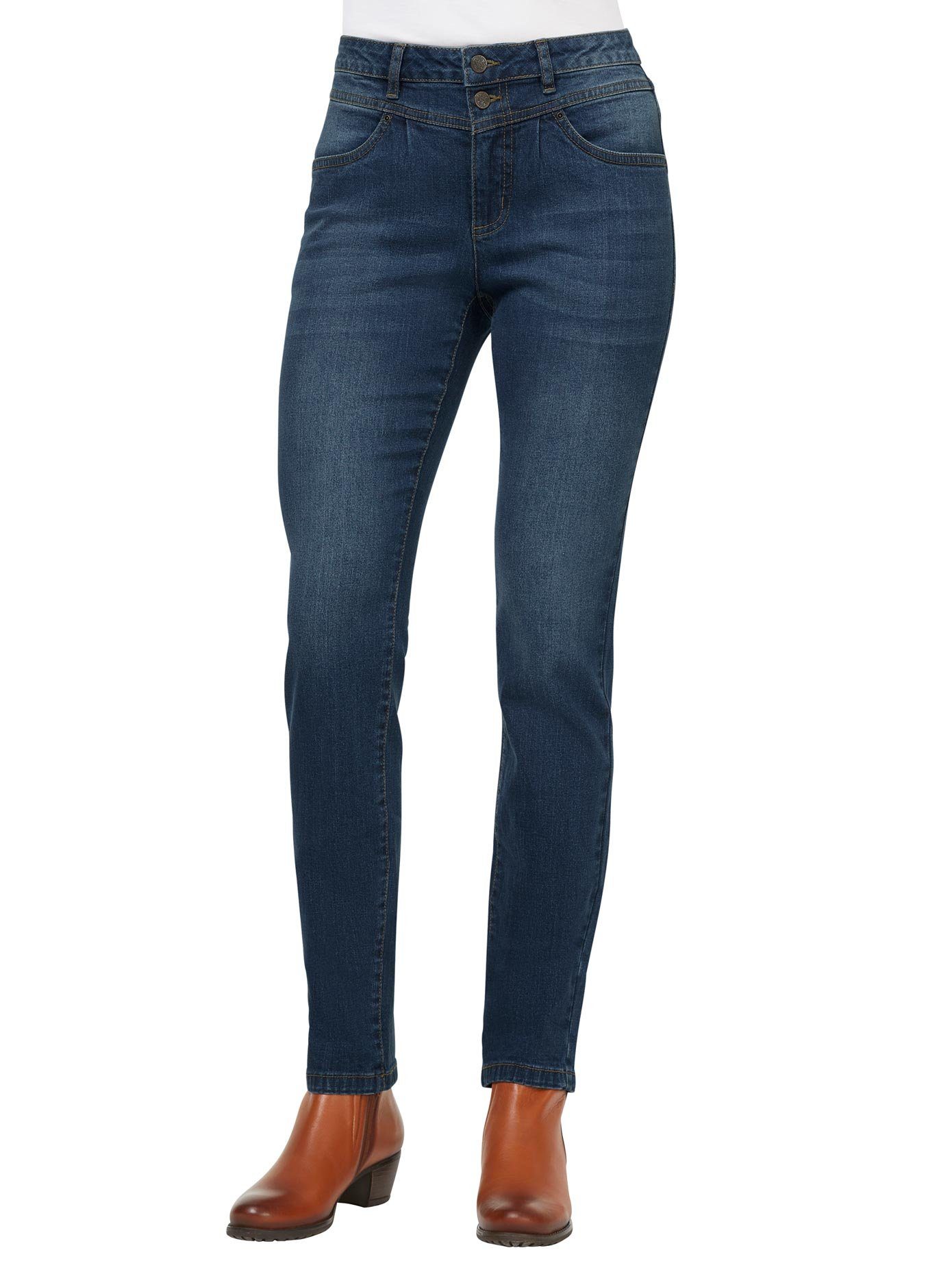 1-delig in het Wit Dames Kleding voor voor Jeans voor Skinny jeans Linea Tesini By Heine Denim 7/8 Jeans 