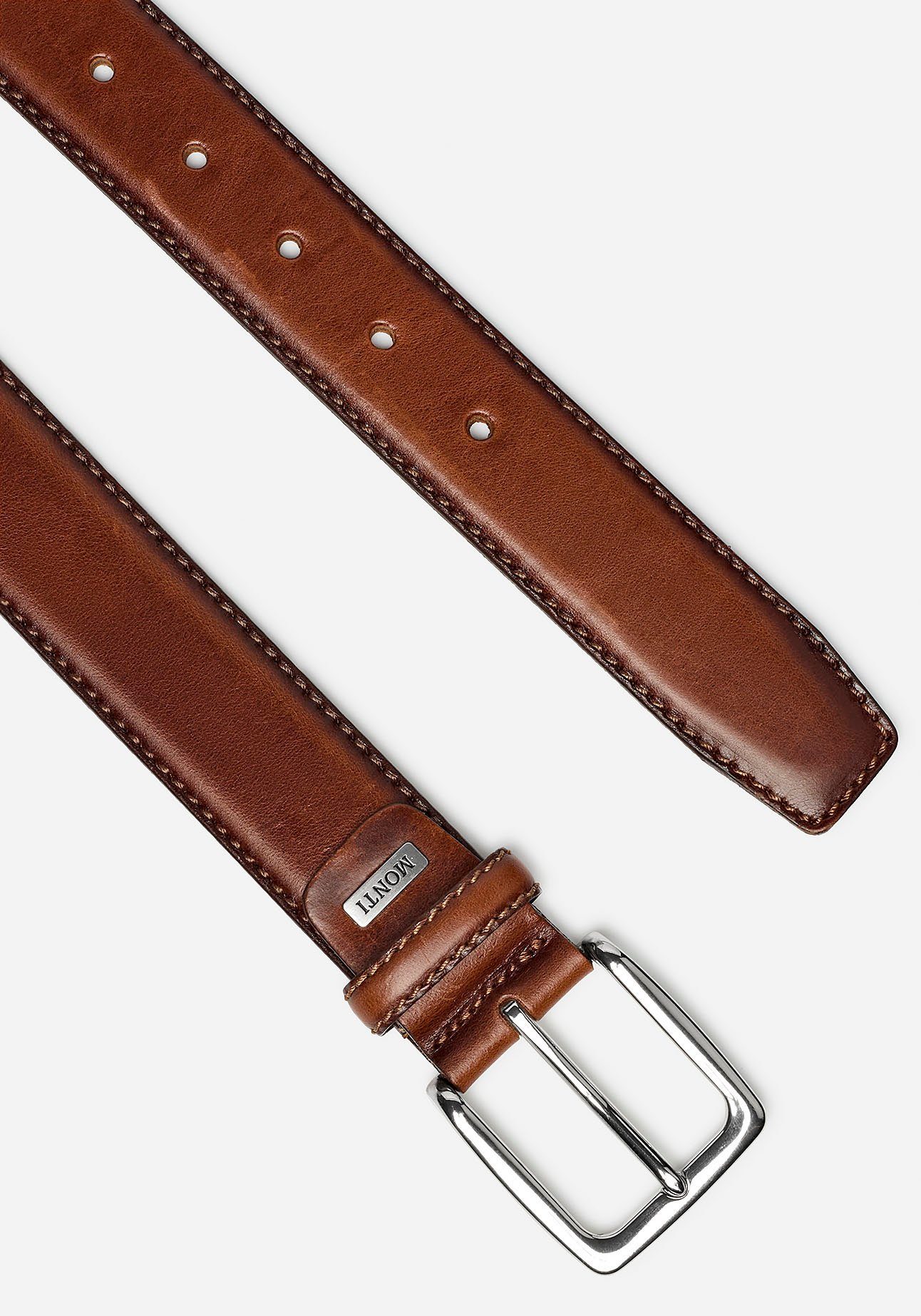 MONTI Leren riem Barcelona 3,5 cm breed, klassiek-business, inkortbaar