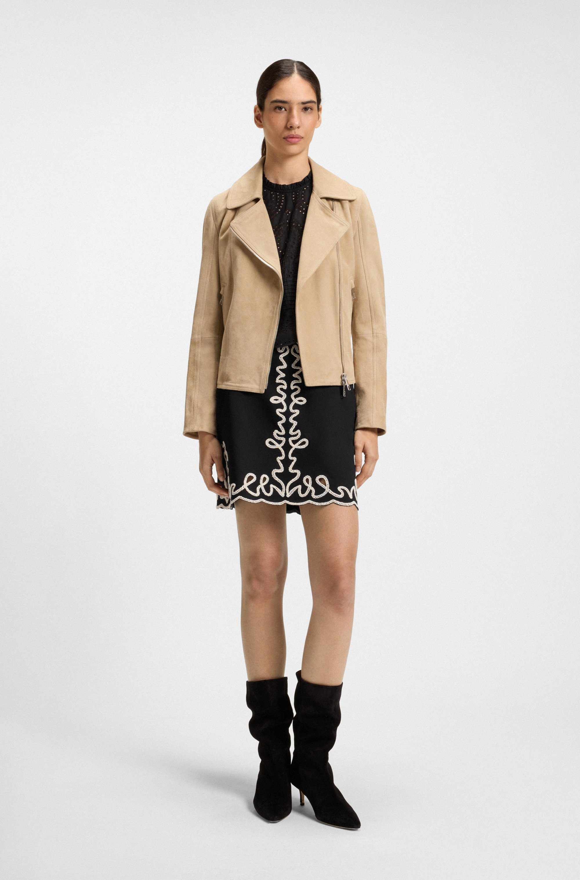 Boss Orange Geweven rok Valembroi Premium Damesmode