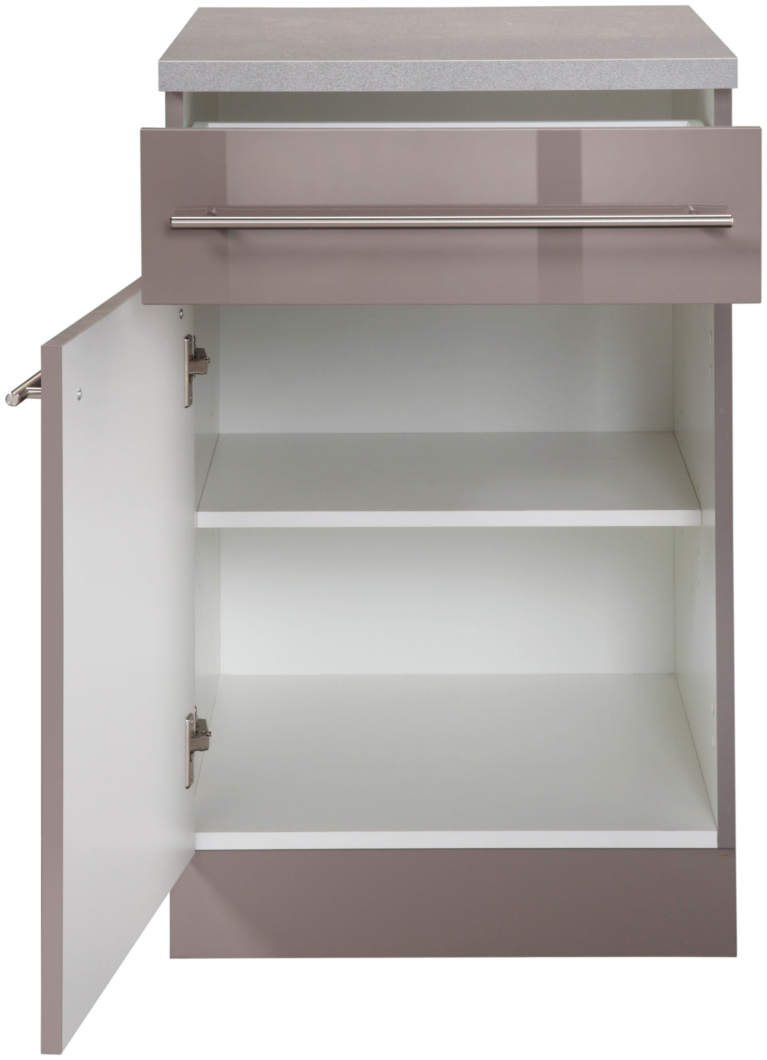 wiho Küchen Onderkast Chicago 60 cm breed, 1 lade en 1 deur