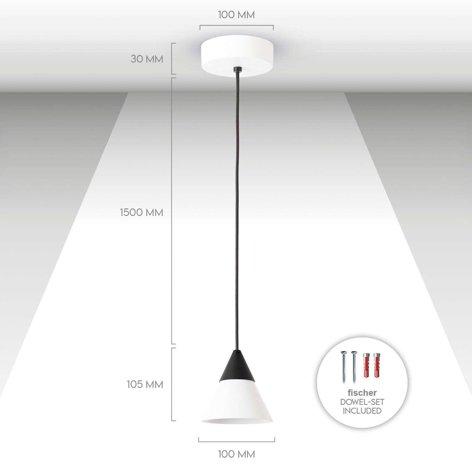 Paco Home Hanglamp Clea LED hanglamp woonkamer eetkamer keukenlamp hangend