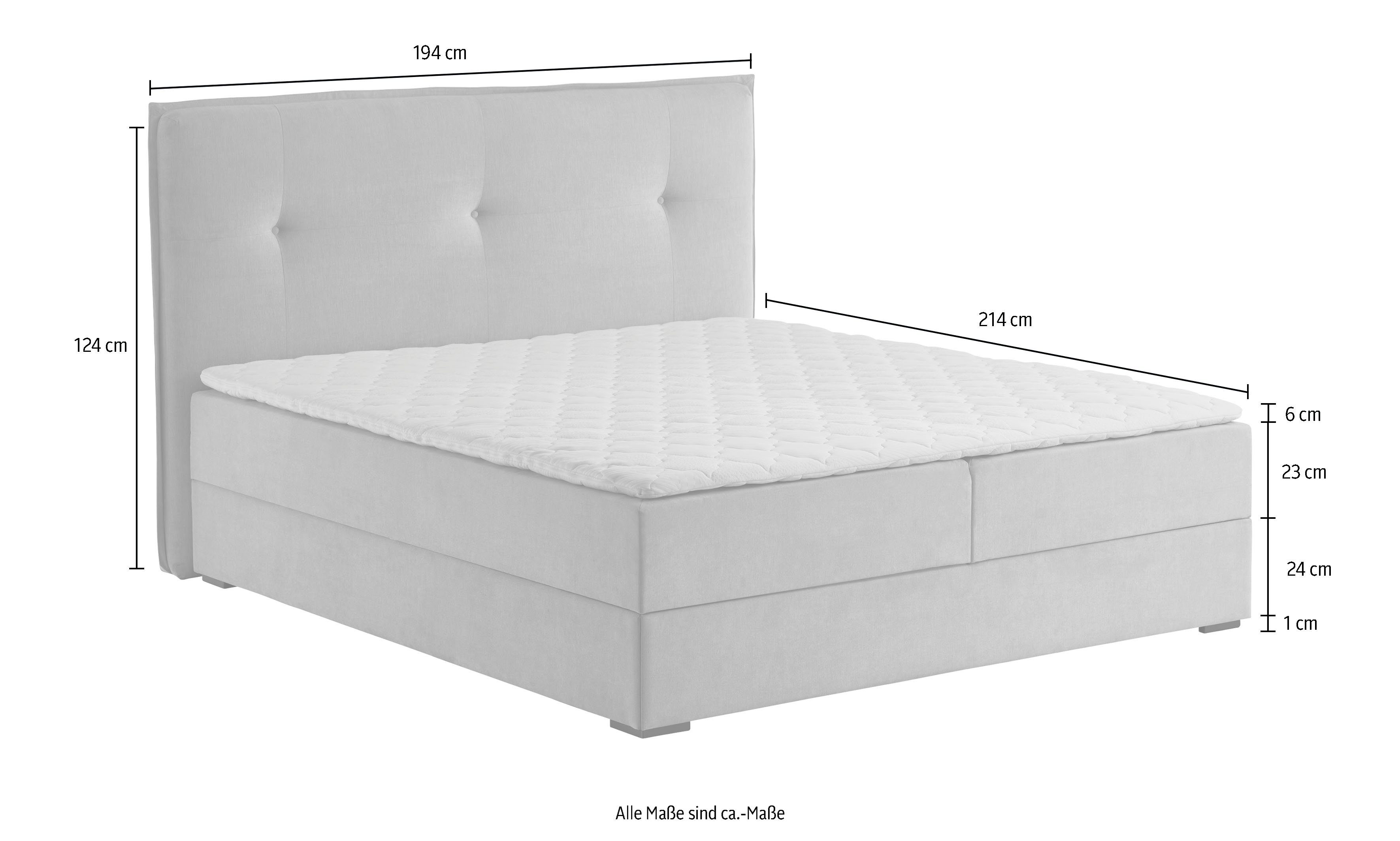 ATLANTIC home collection Boxspring Lucy met bedkist