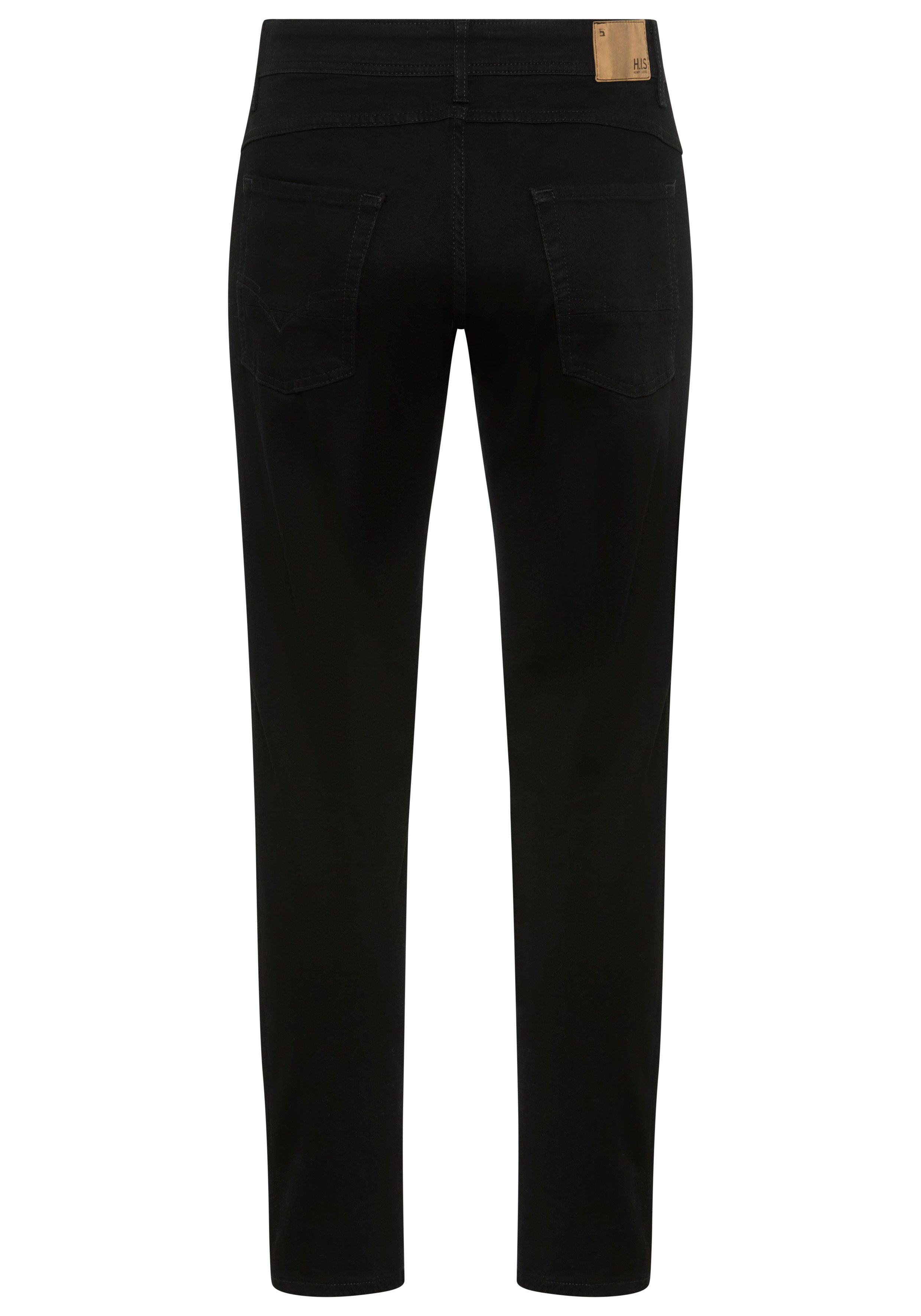 H.I.S Straight jeans NEW DALE rechte broek, met used-effecten, lage taille