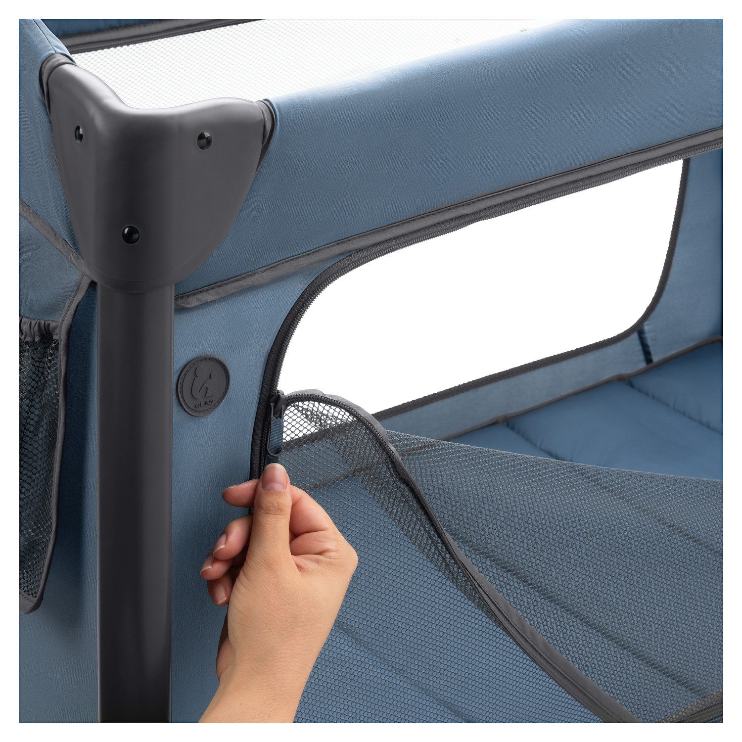 Hauck Baby-campingbed Play N Relax Center, dark blue inclusief newborn-inzet, verschoonruimte, uitgang, wielen
