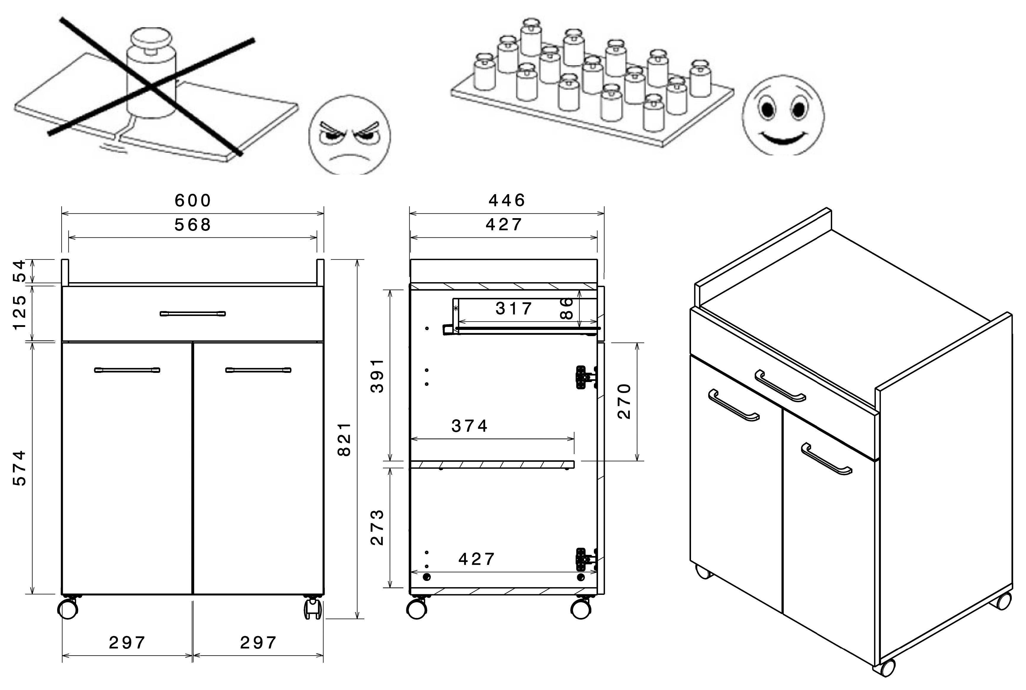Parisot Multifunctionele kastenset (2 stuks)