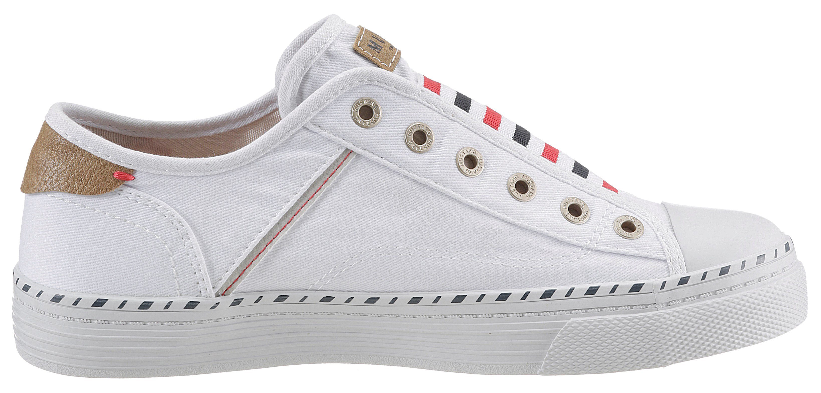 Mustang Shoes Slip-on sneakers Instapschoen, Vrijetijdsschoen Slippers, instapschoenen, vrijetijdsschoenen met praktische elastische band