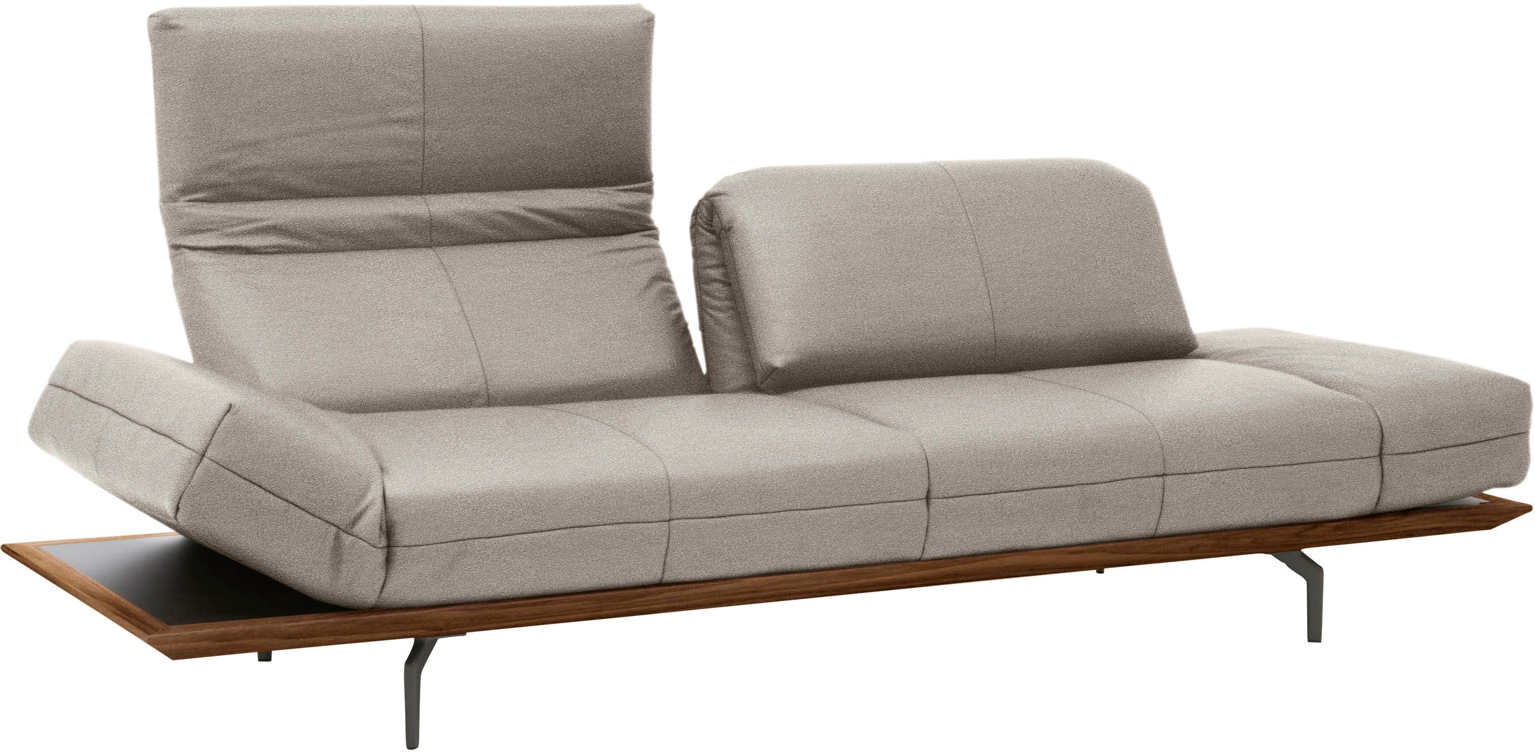 Creation BY ROLF BENZ 3-zitsbank CR.420, design bank, loungesofa in 2 kwaliteiten, houten frame in eiken natuur of noten, breedte 232 cm