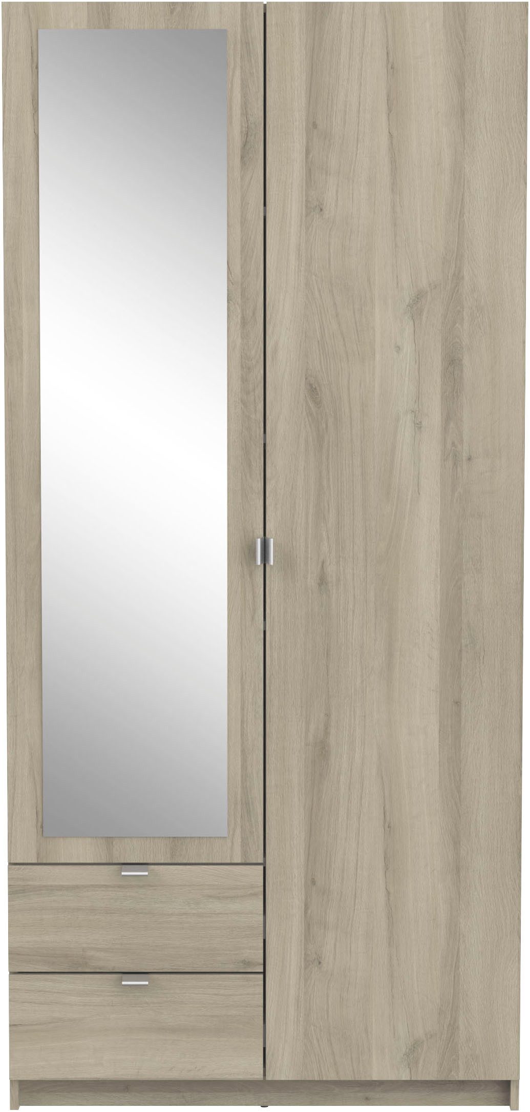 Demeyere GROUP Kledingkast Mellie KAST 2-DEUR 1 SPIEGEL 2 LADES