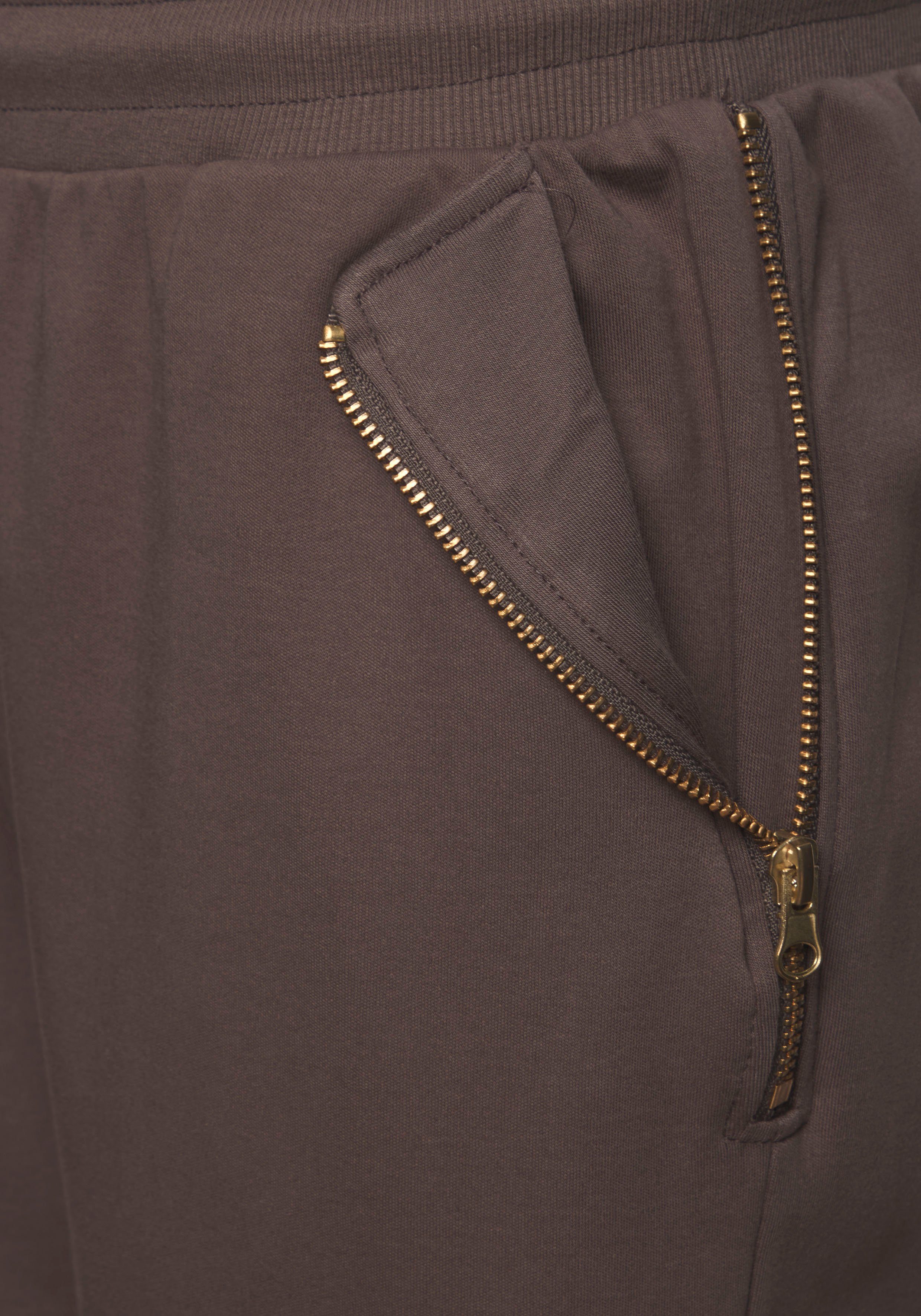 Venice Beach 7 8 broek met ritsdetails op de zakken comfortabele sweatpants