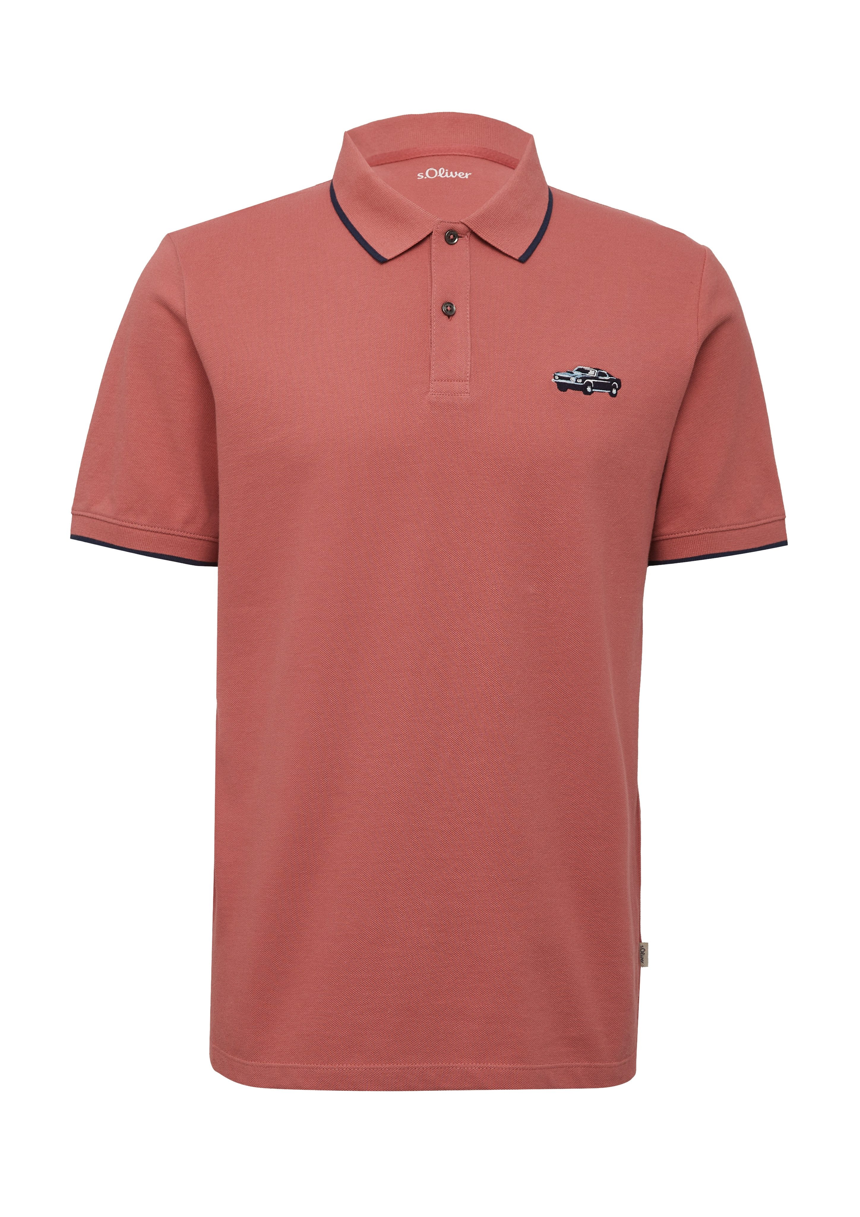 s.Oliver Poloshirt met frontprint
