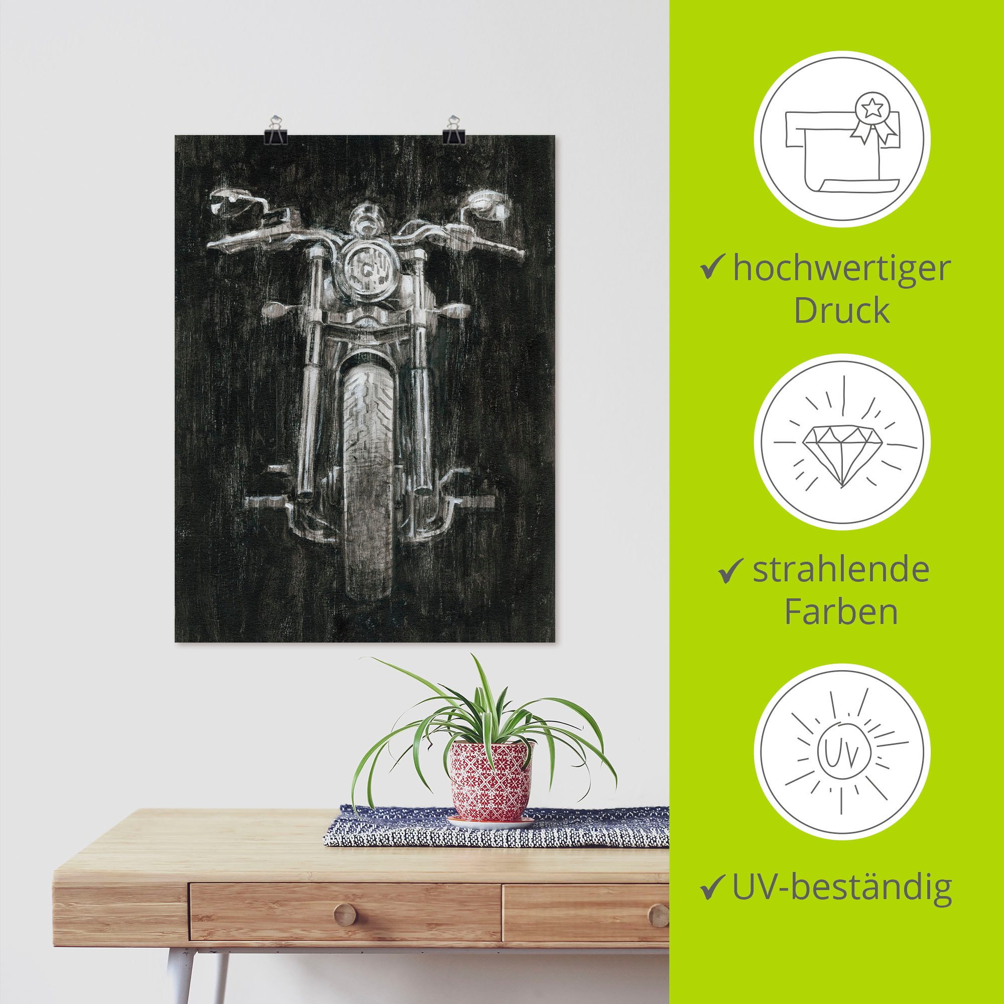Artland Artprint Ijzeren paard I als poster, muursticker in verschillende maten