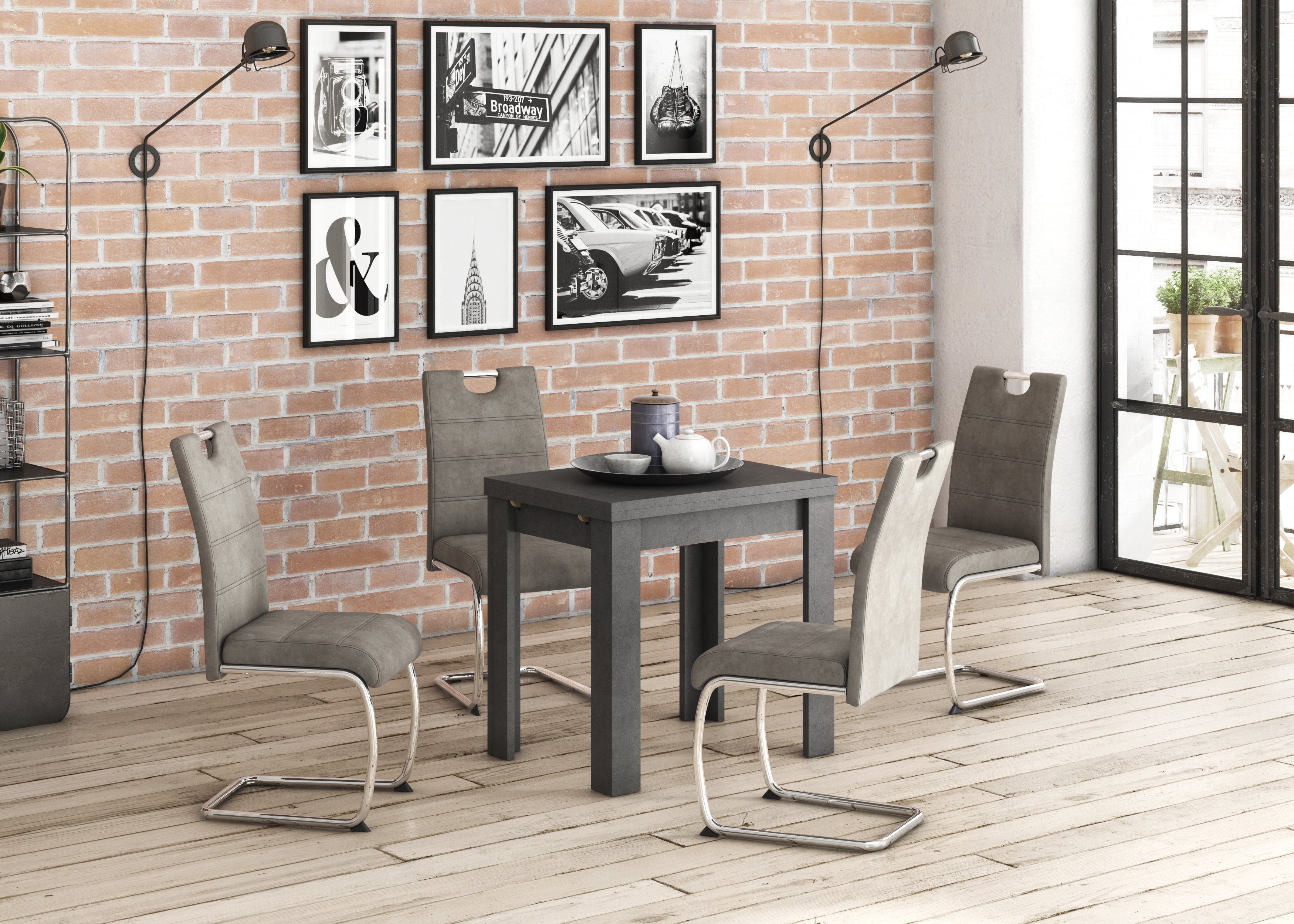 Mäusbacher Eettafel Monti BESTSELLER!, tafel, keukentafel, uittrekbare tafel uit te trekken tot 136 cm