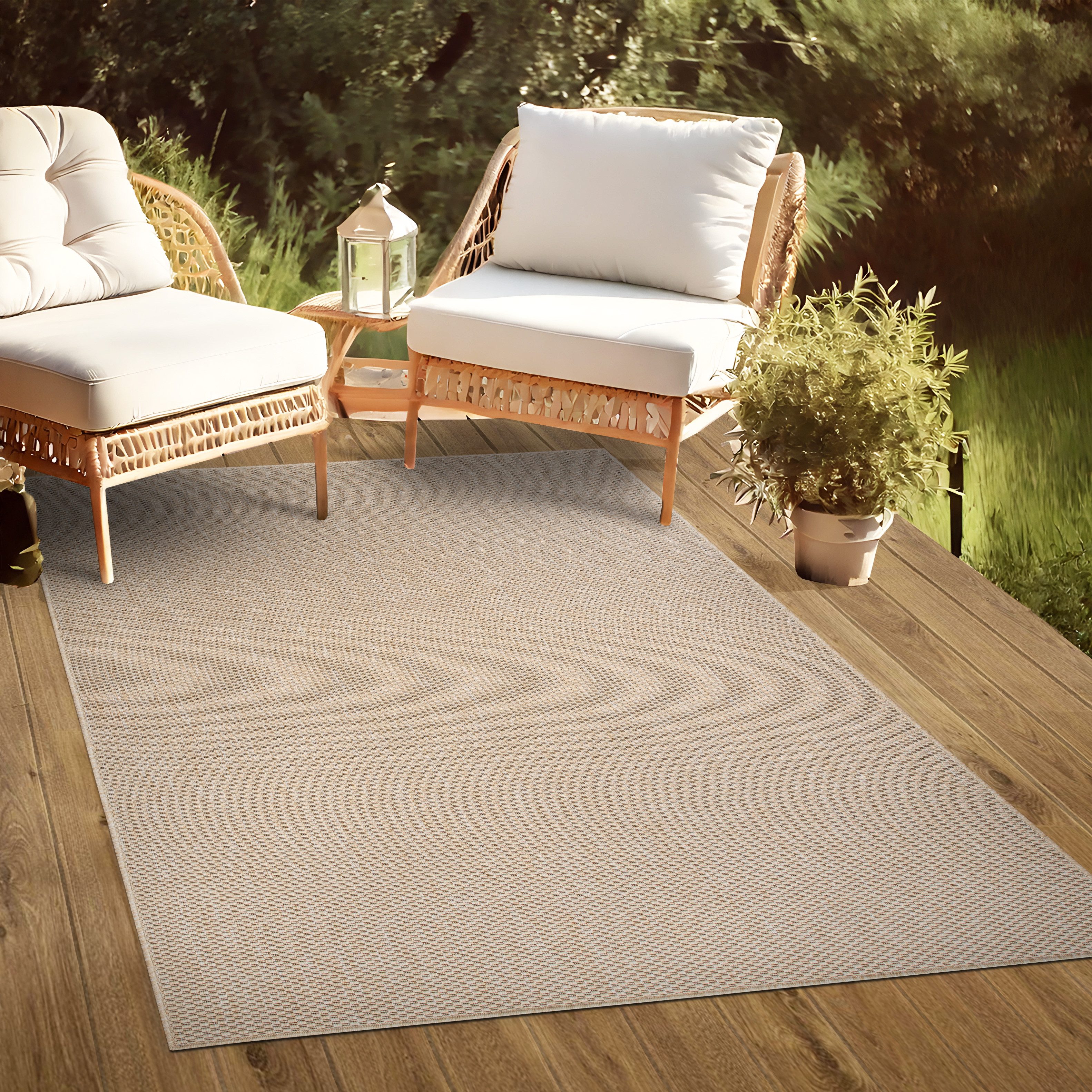 my home Vloerkleed Venetië is ook als loper verkrijgbaar Geschikt voor binnen en buiten, sisal-look, weerbestendig & uv-bestendig