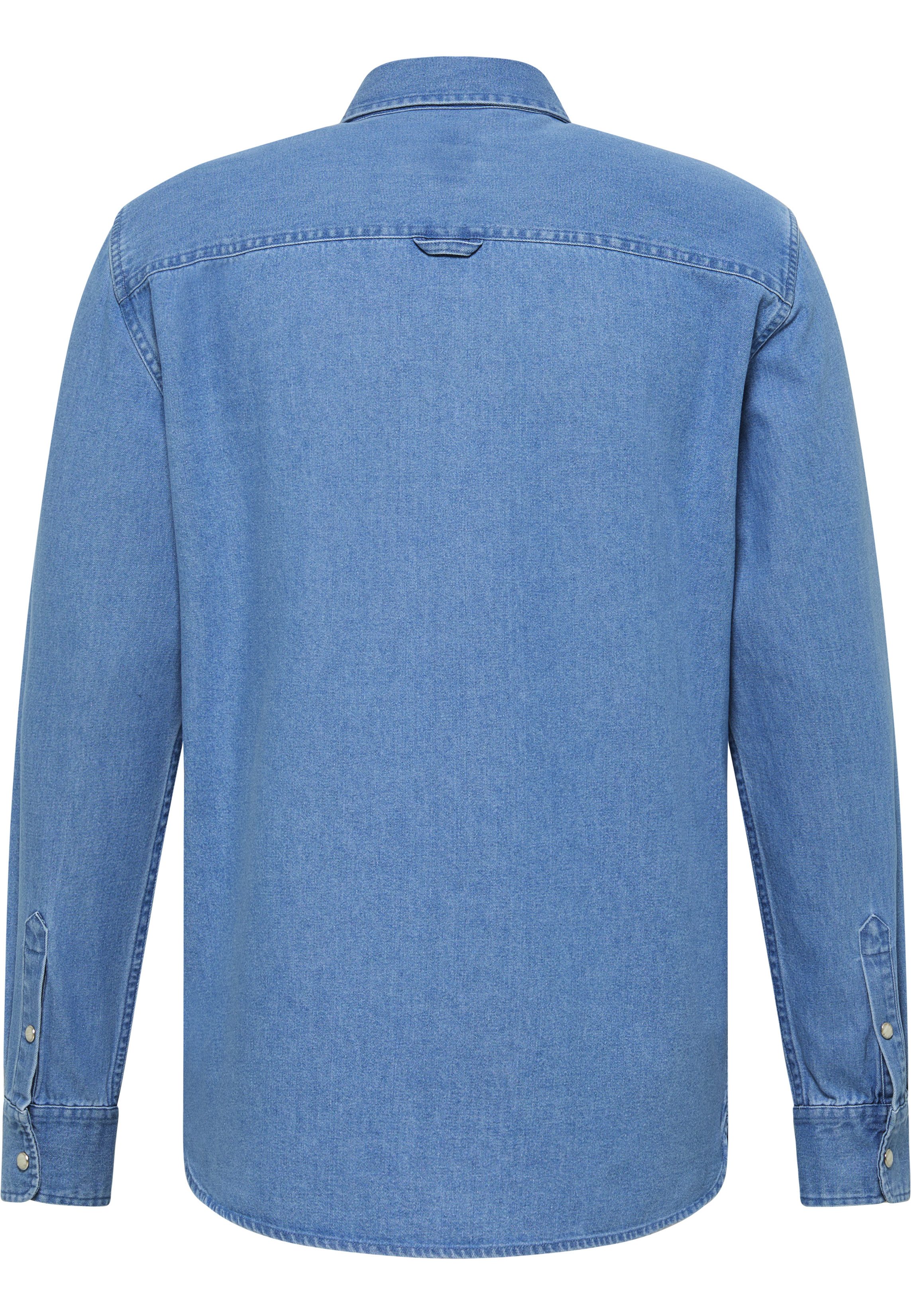 Mustang Overhemd met lange mouwen Style Duver Jeanslook met aangebrachte borstzakken