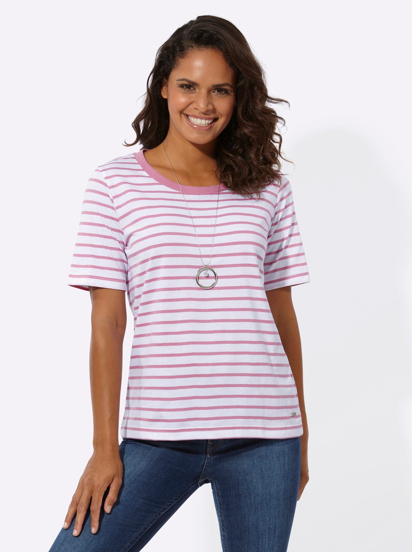 Casual Looks T-shirt Gestreept shirt (1-delig)