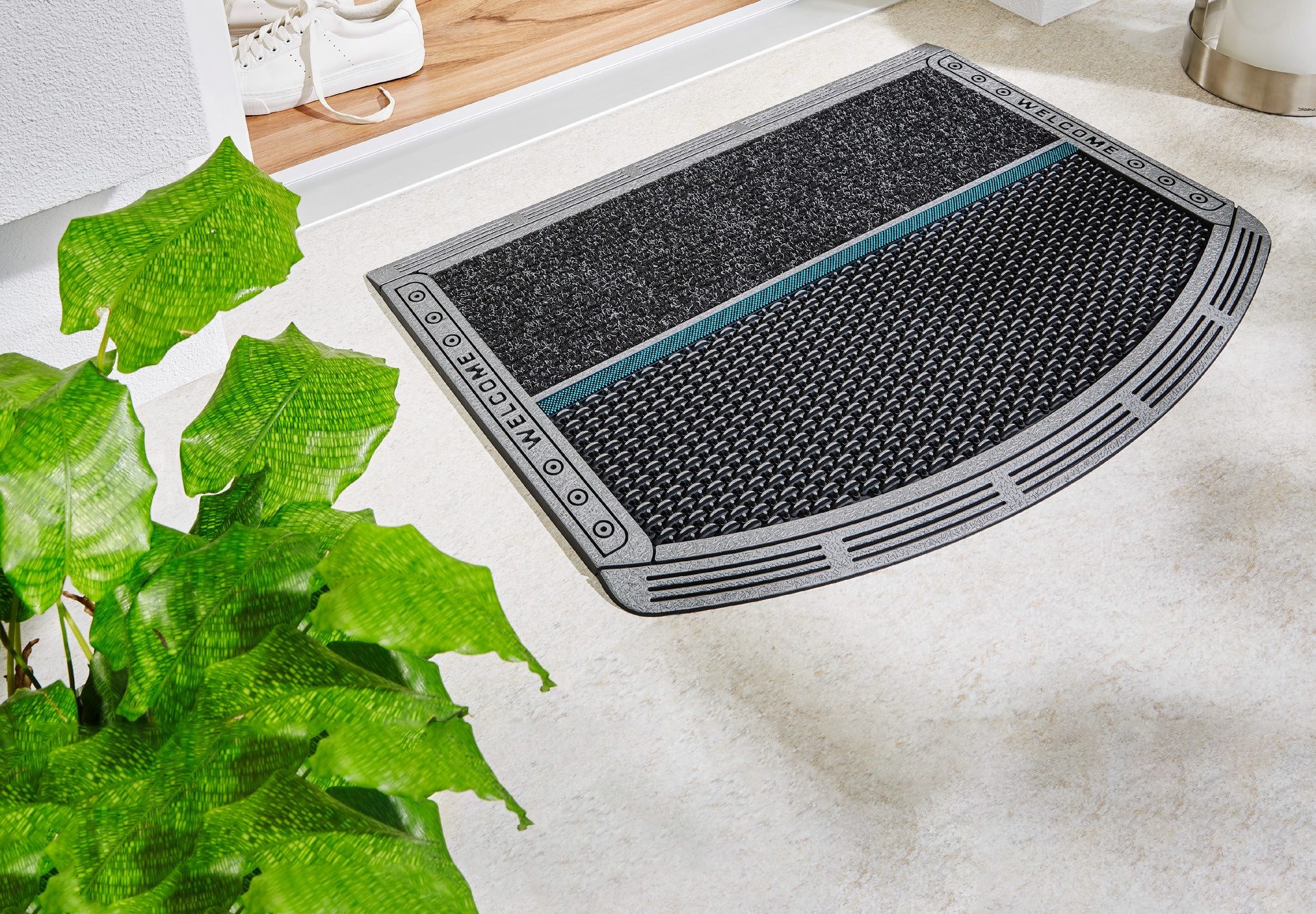 Home2Fashion Mat Clean Colorado HR Vuilafstotende mat, met tekst, robuust, geschikt voor binnen en buiten