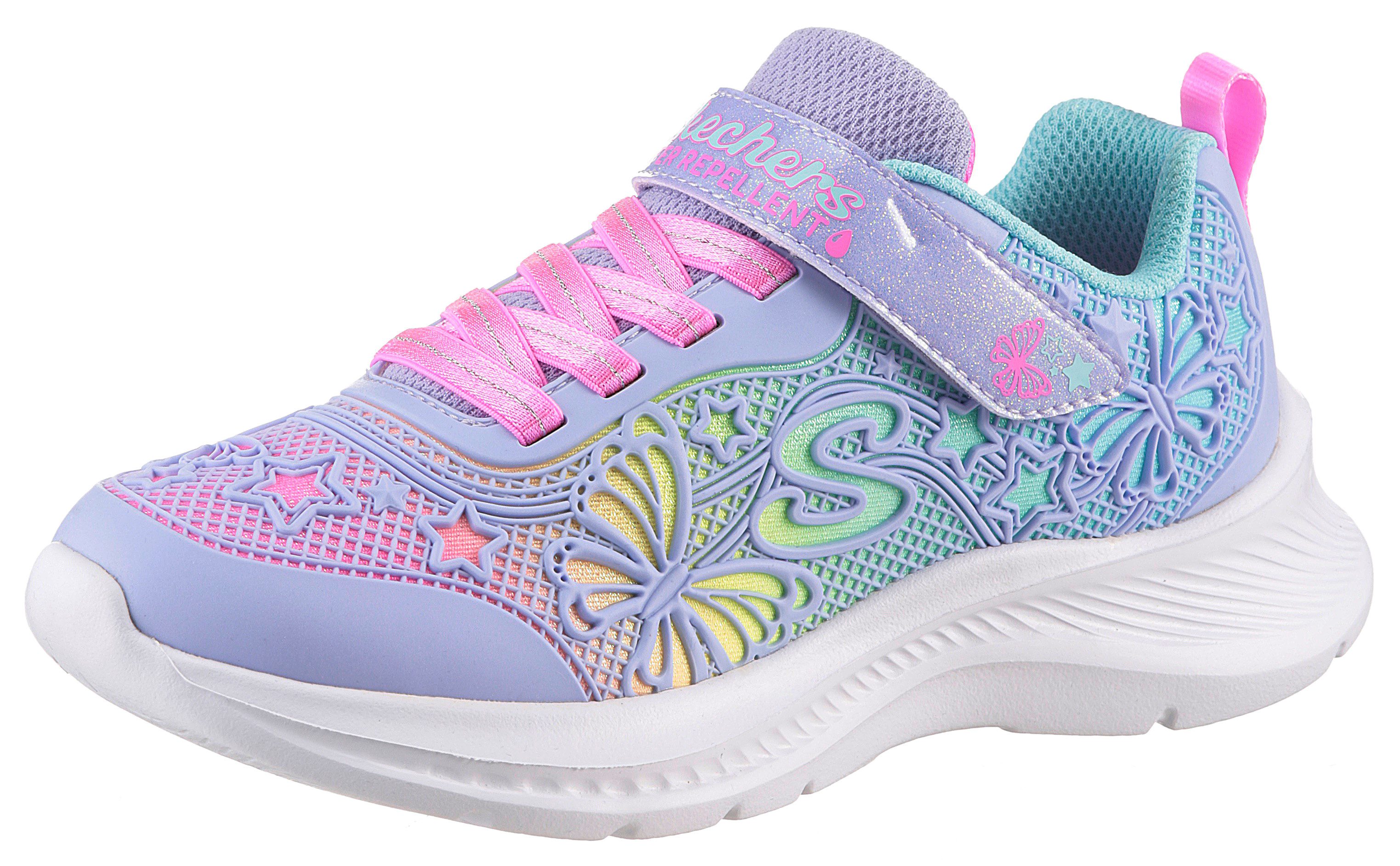 Skechers Sneakers JUMPSTERS 2.0 , klittenbandschoen, met waterafstotende functie, maat sjabloon te downloaden meisjes sneakers maat 28 paars