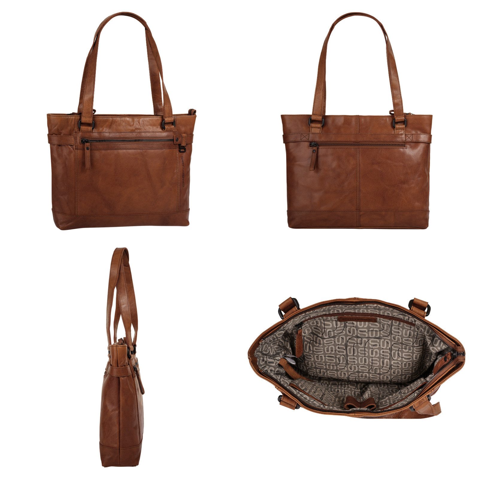 Spikes & Sparrow Shopper echt leder