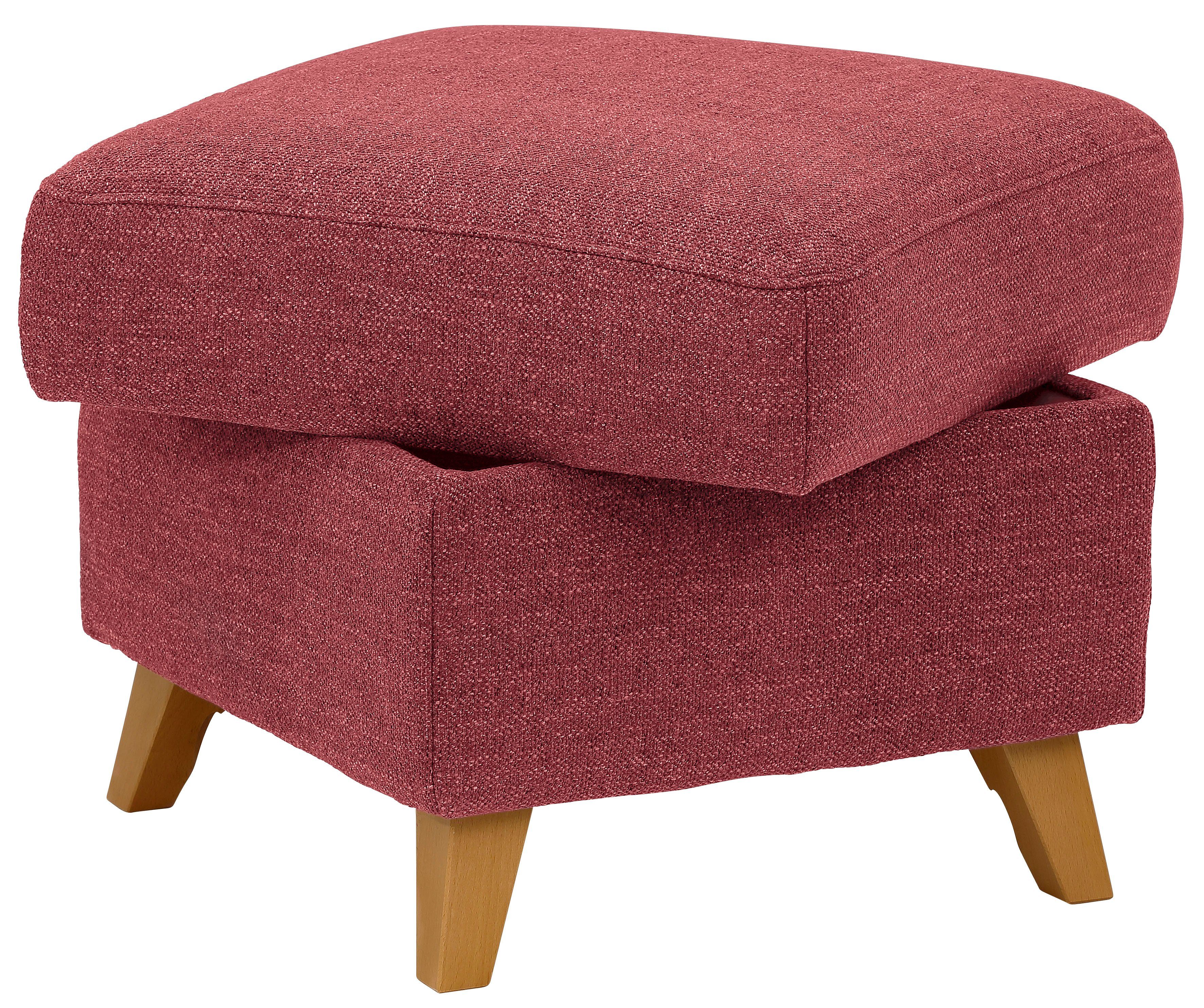 Home affaire Hocker met bergruimte Westerland in vele soorten bekleding en kleuren, ook in luxe-microvezel geïmpregneerd