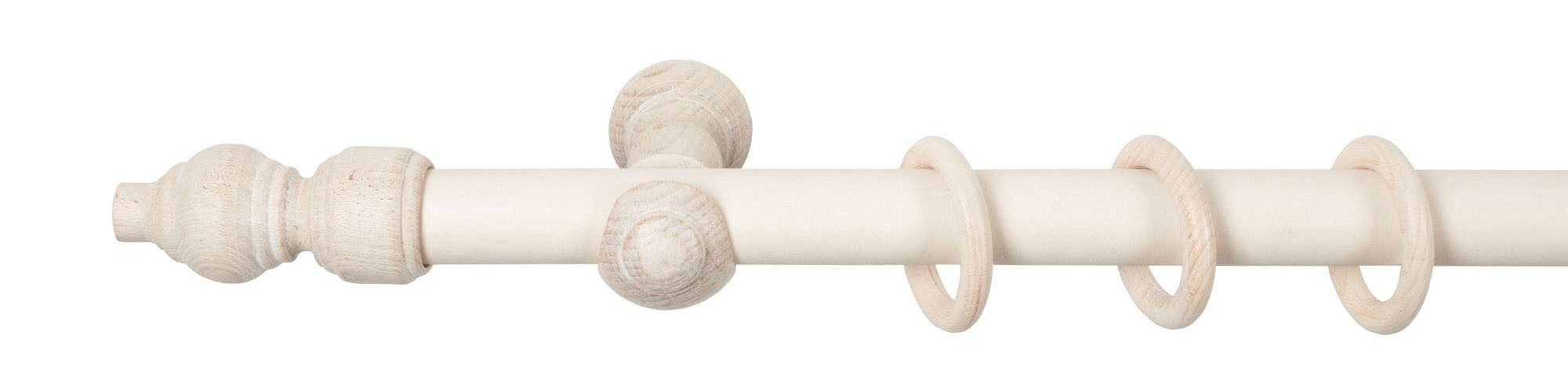 SN DECO GROUP Gordijnroede Filigrano 28 mm, hout, verschillende lengtes en kleuren, compleet set