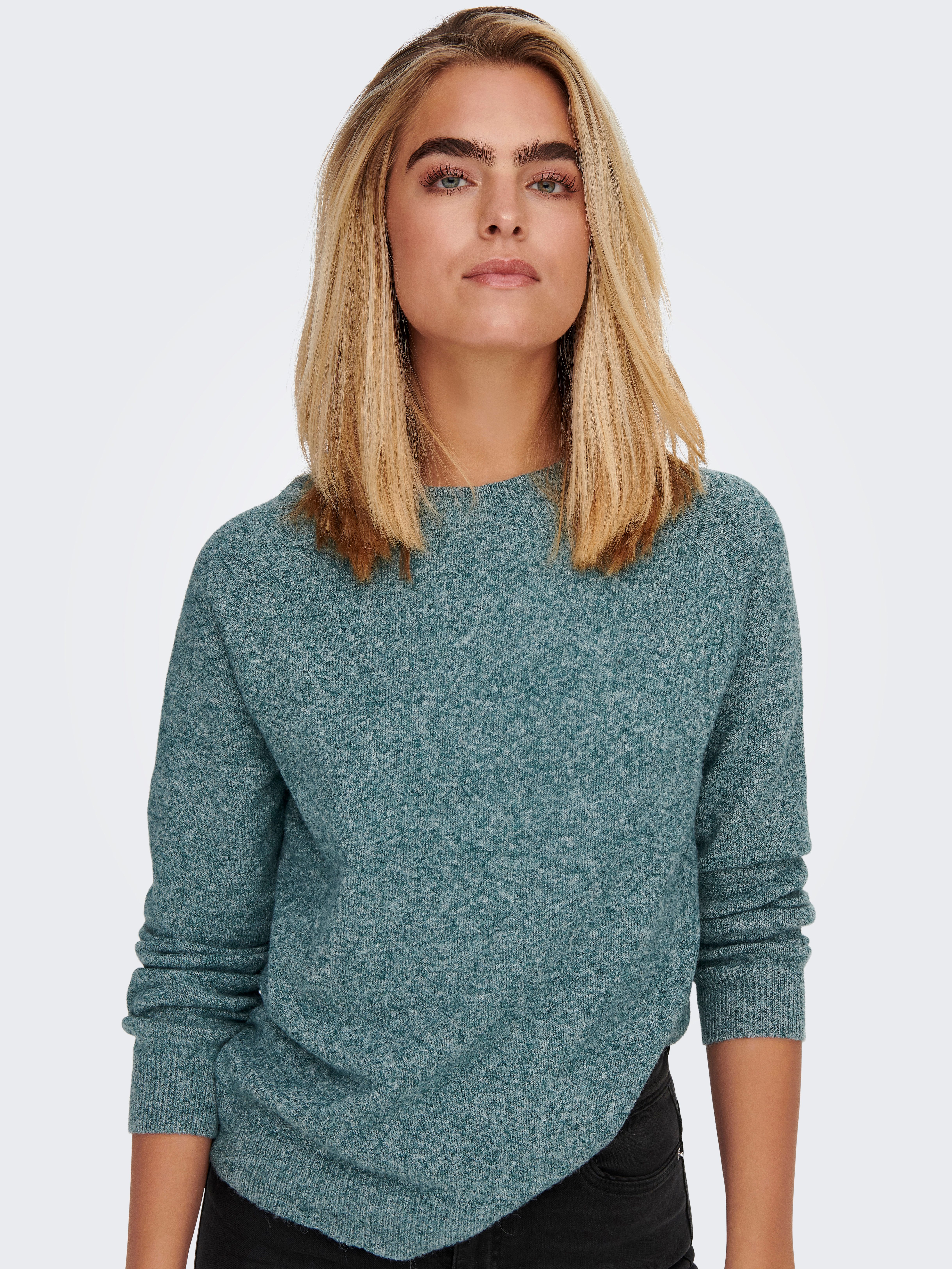 Only Trui met ronde hals ONLRICA LIFE L/S PULLOVER KNT NOOS