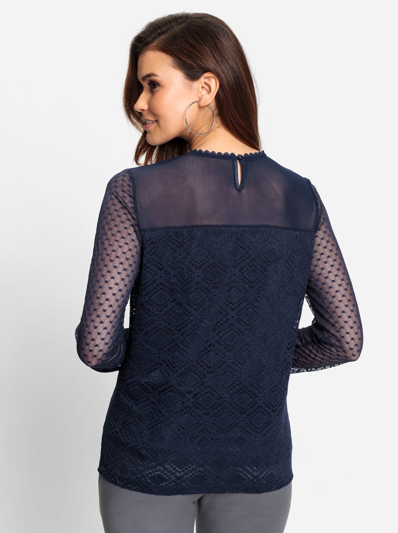 Lady Kanten Shirt (1-delig)