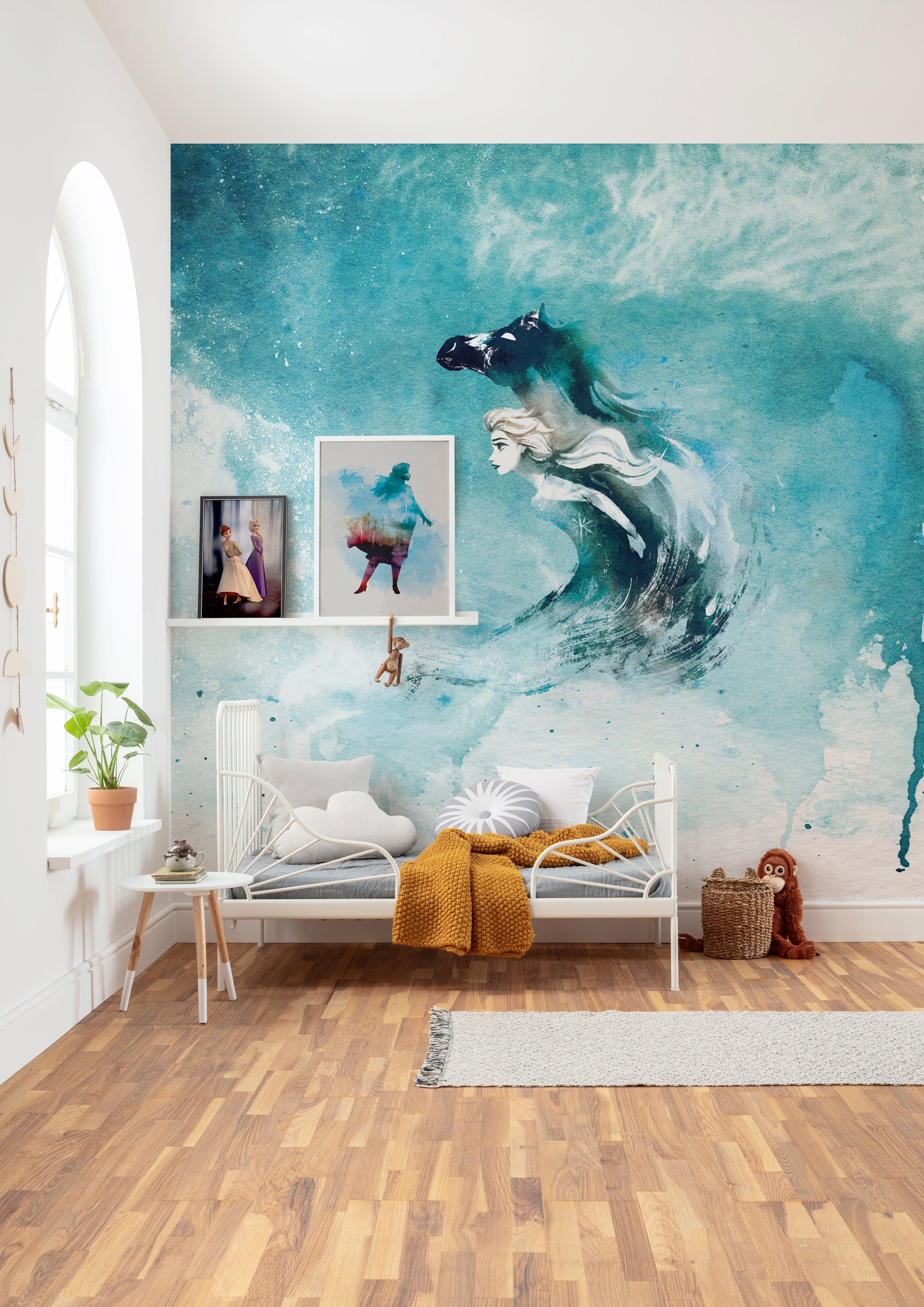 Komar Wanddecoratie Frozen Wood walk Wanddecoratie voor de kinderkamer - zonder lijst (1 stuk)
