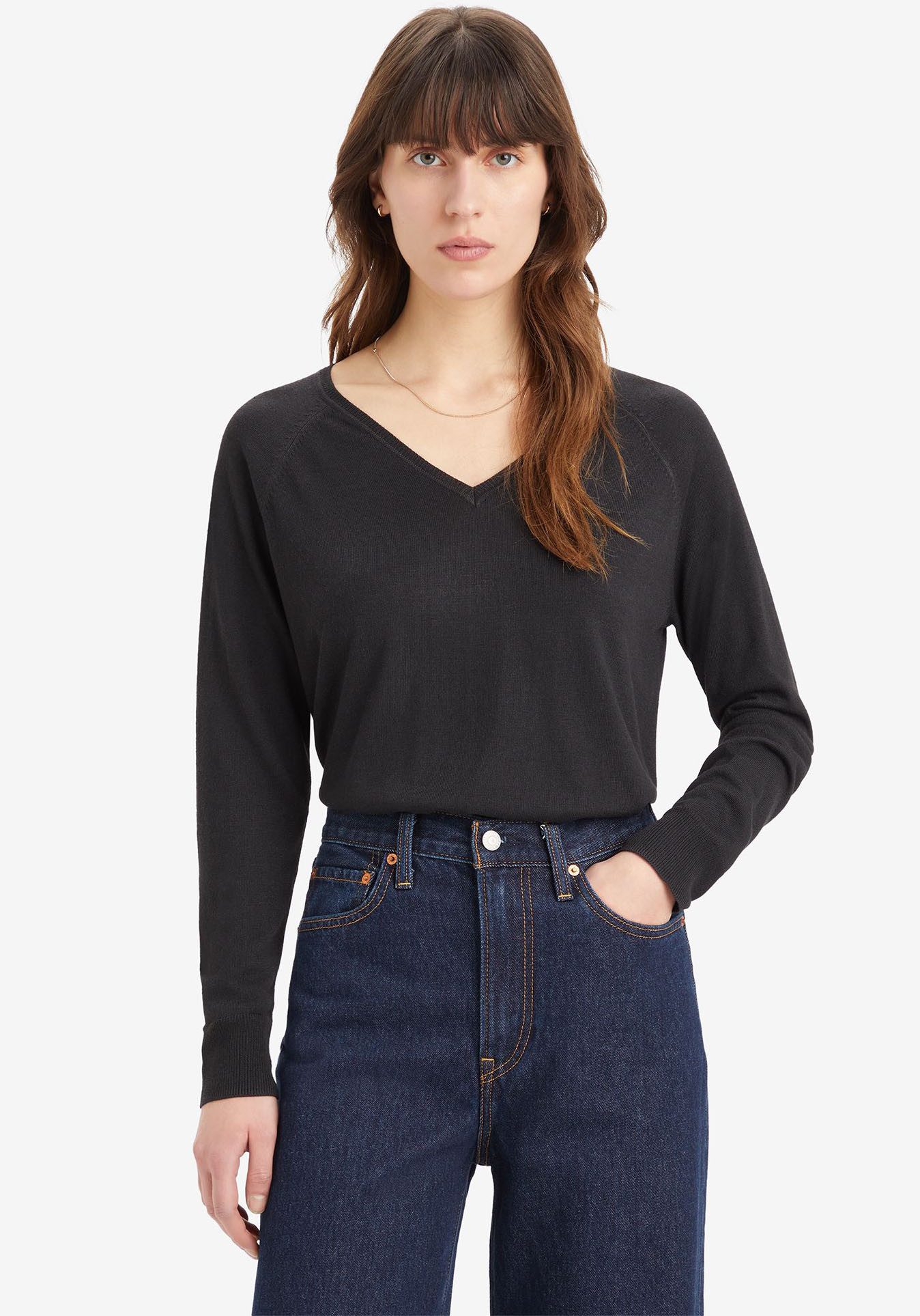 Levi's Lange trui PETAL VNECK SWEATER