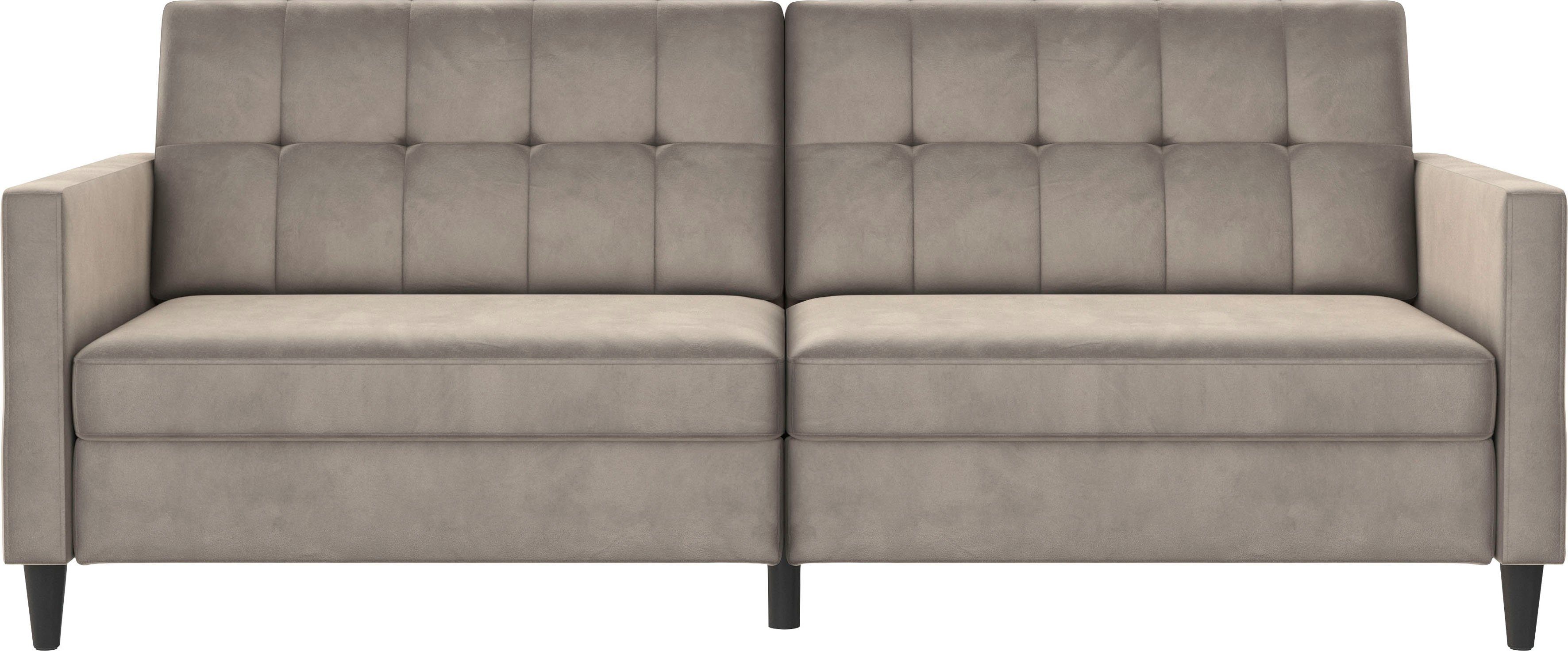 Dorel Home 3-zitsbank Hartford II Slaapfunctie, rugleuning 2-delig, 3-voudig verstelbaar, zithoogte 43 cm