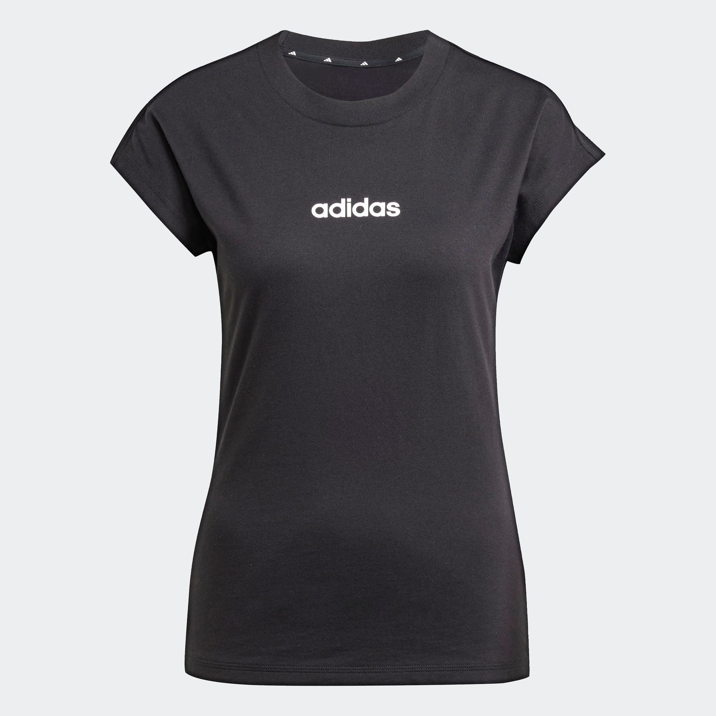 adidas Sportswear T-shirt W LIN SJ T Basic T-shirt van zacht materiaal