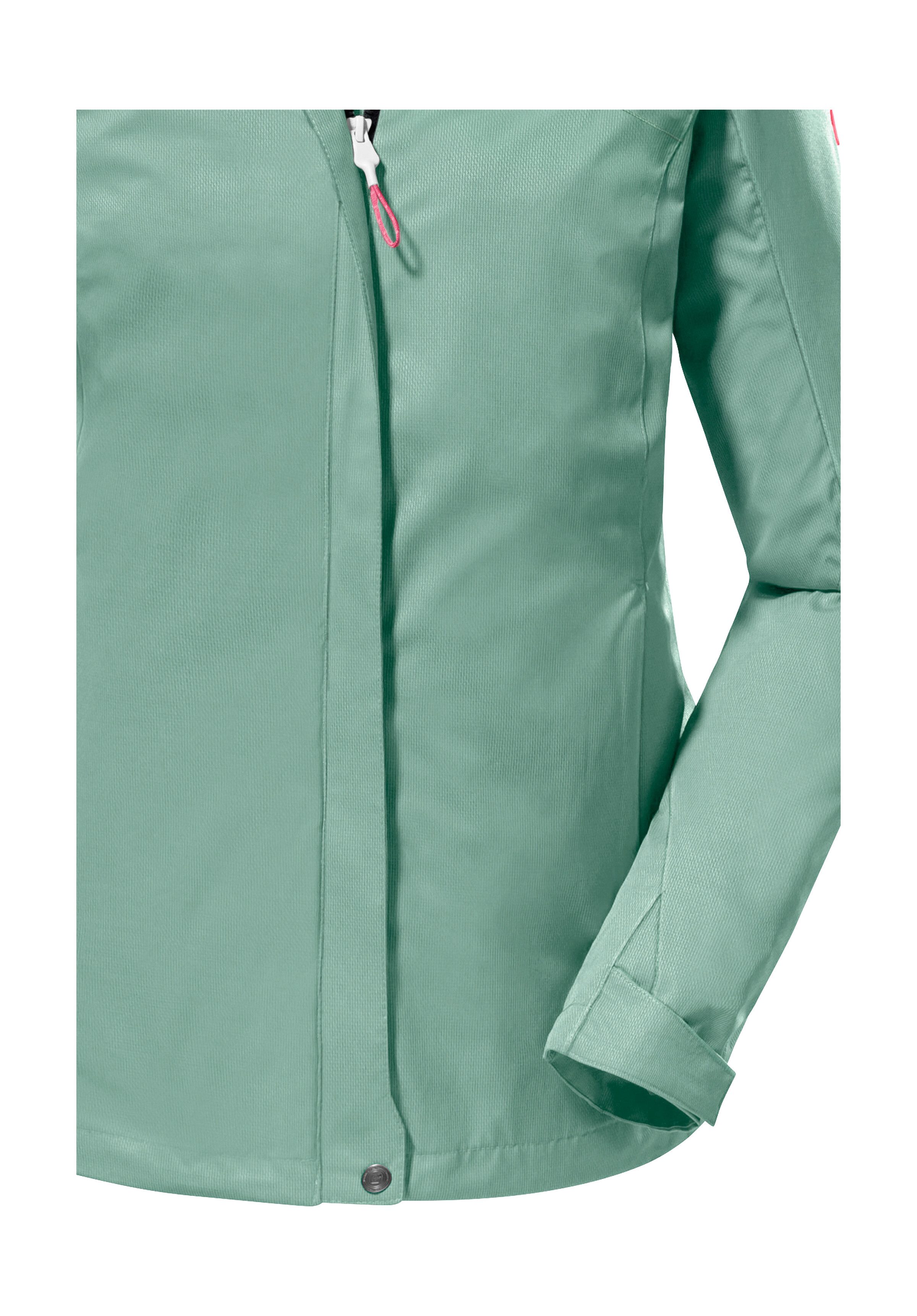 Killtec Outdoorjack KOS 133 WMN JCKT Water- en winddichte damesjack met afneembare capuchon, PFAS-vrij