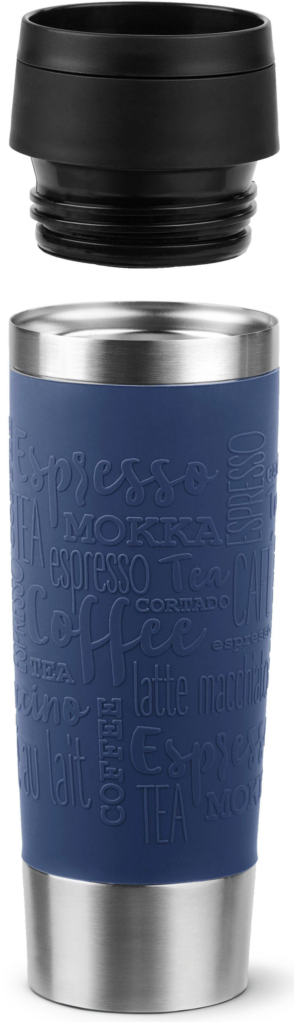 Emsa Thermosbeker Travel Mug Classic, met 360° drinkopening 4u heet, 8u koud - 360 ml / 6u heet, 12u koud - 500 ml, 100% dicht