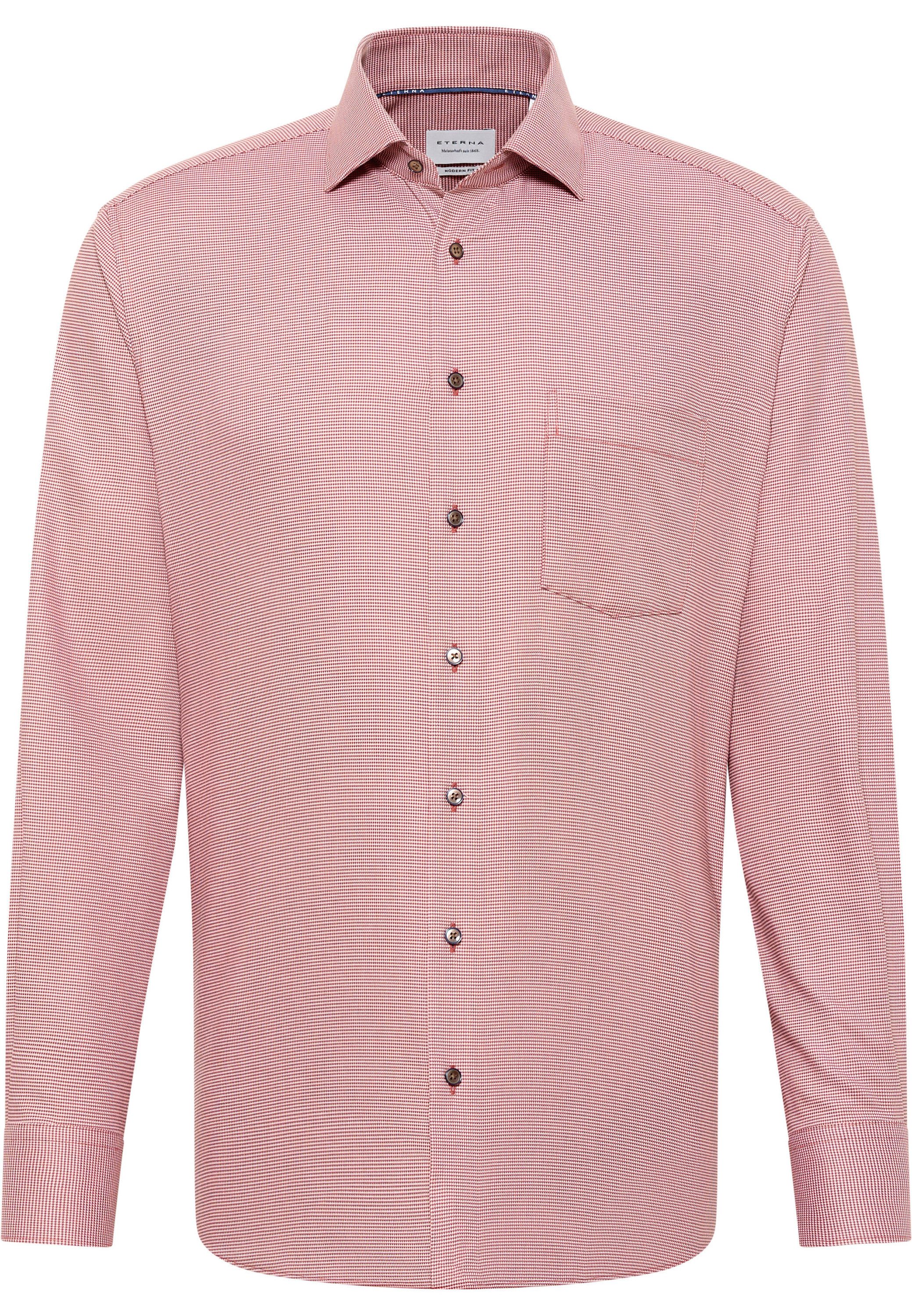 Eterna Overhemd met lange mouwen MODERN FIT NON IRON (strijkvrij)