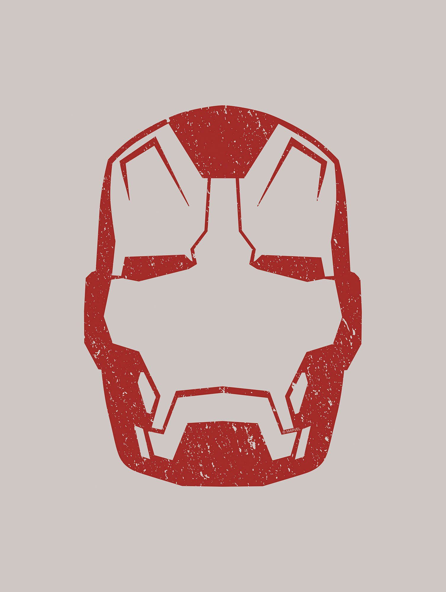 Komar Artprint Iron Man Helmet MK 43 Kinderkamer, slaapkamer, woonkamer (1 stuk)