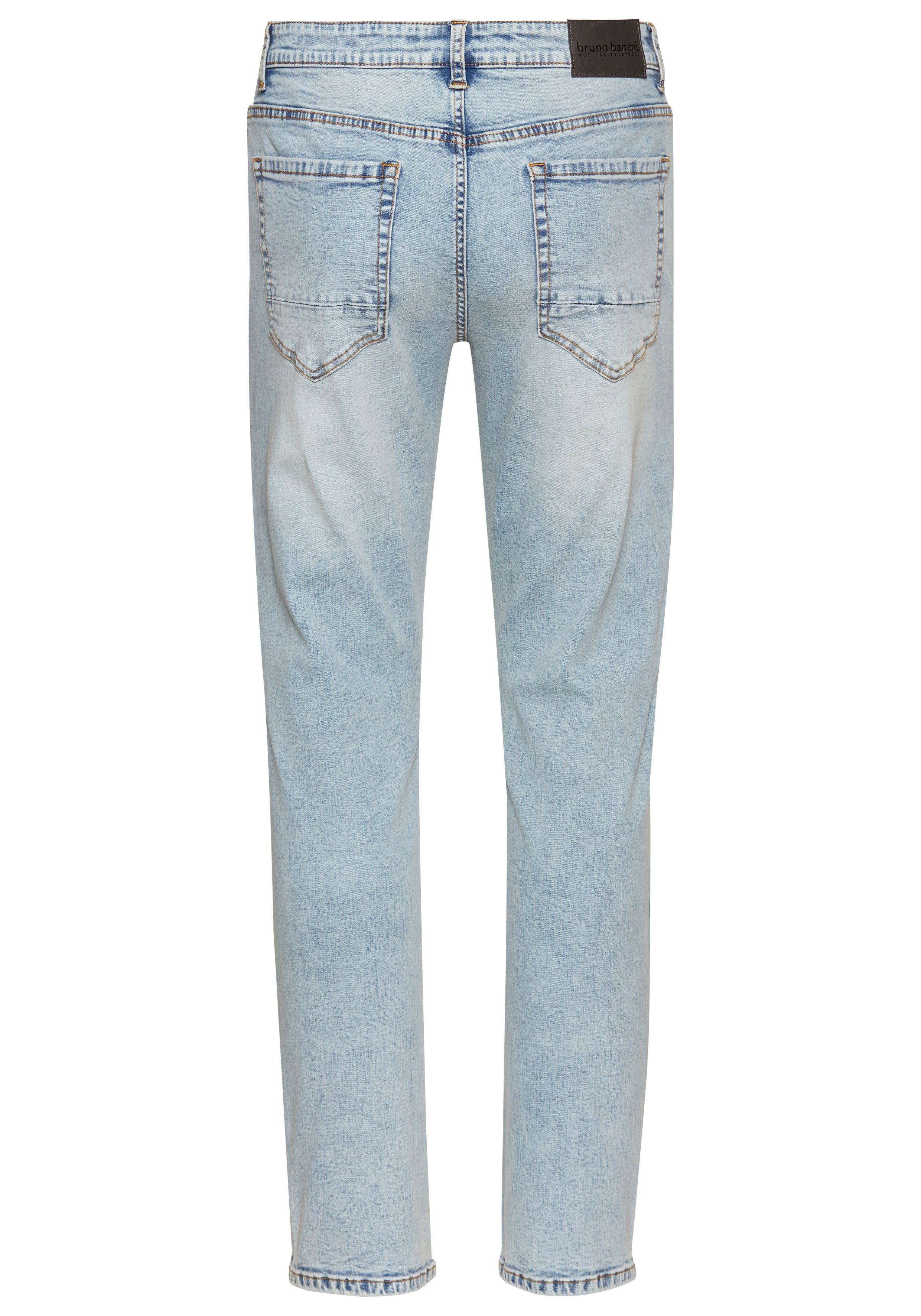 Bruno Banani Straight jeans Hutch rechte broekspijpen, gedeeltelijk met modieuze destroyed-effecten,