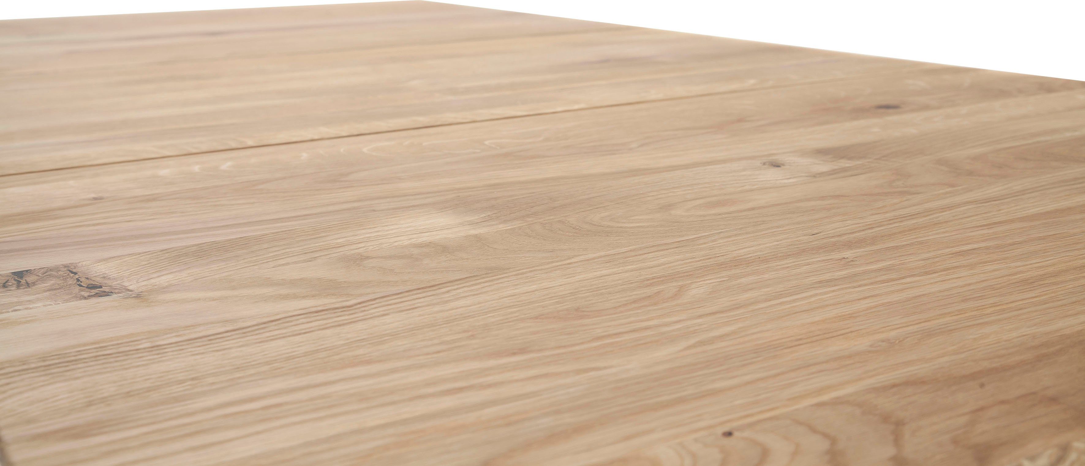 MCA furniture Eettafel Cuba Eettafel massief hout uittrekbaar, tafelblad met synchroon uittreksysteem