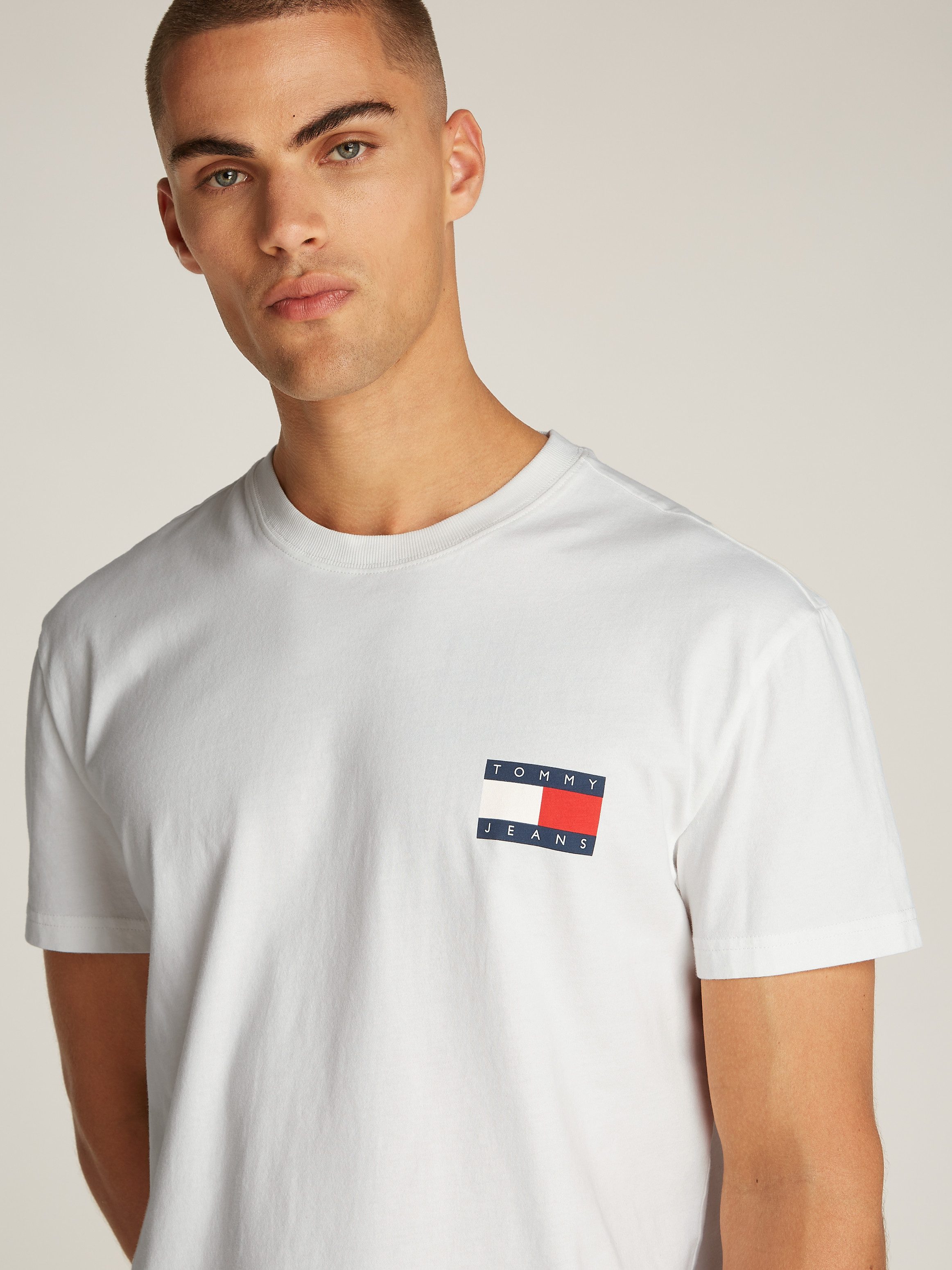 TOMMY JEANS T-shirt TJM REG HERITAGE FLAG TEE EXT