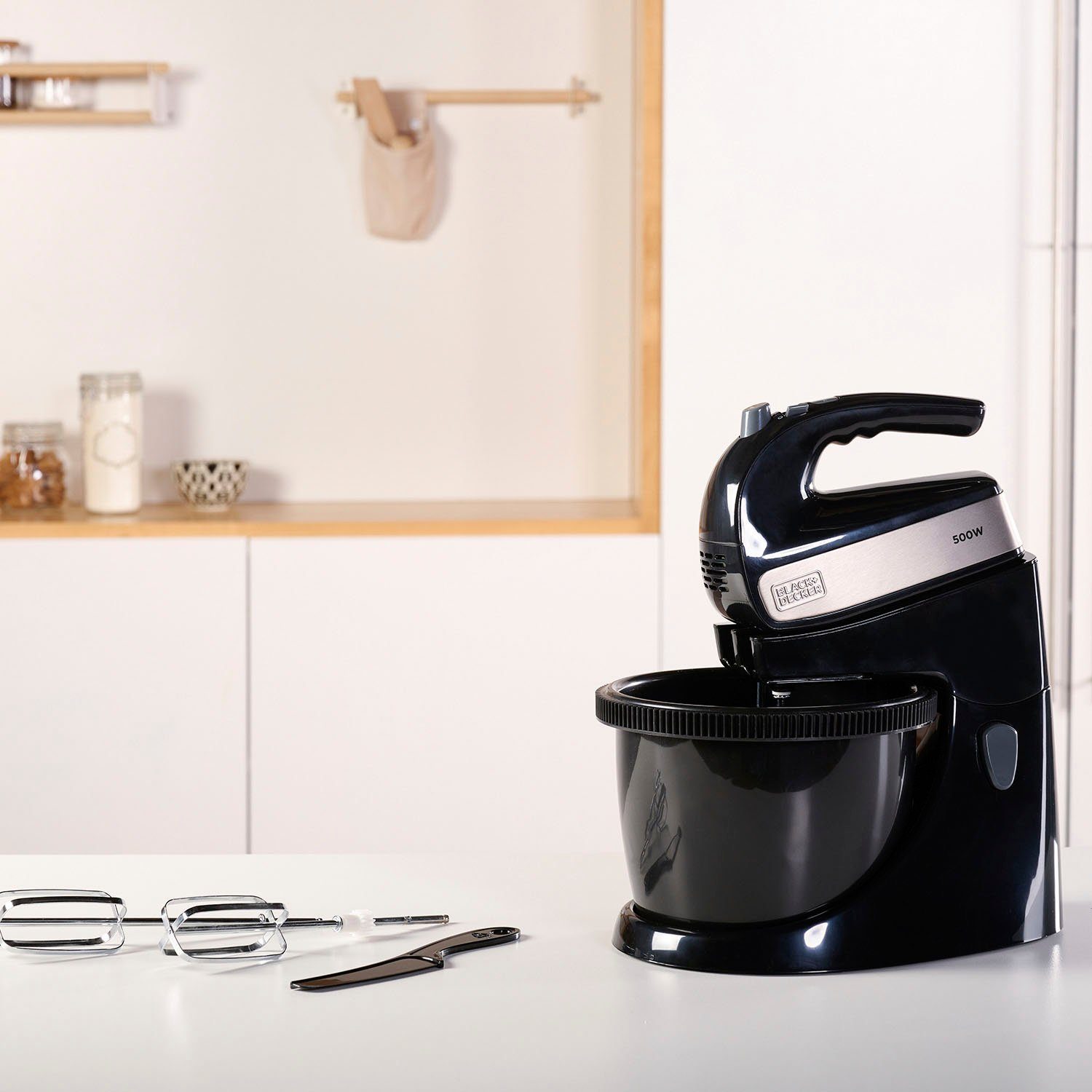 Black + Decker Handmixer BXMXA500E / ES9130090B met sleutel