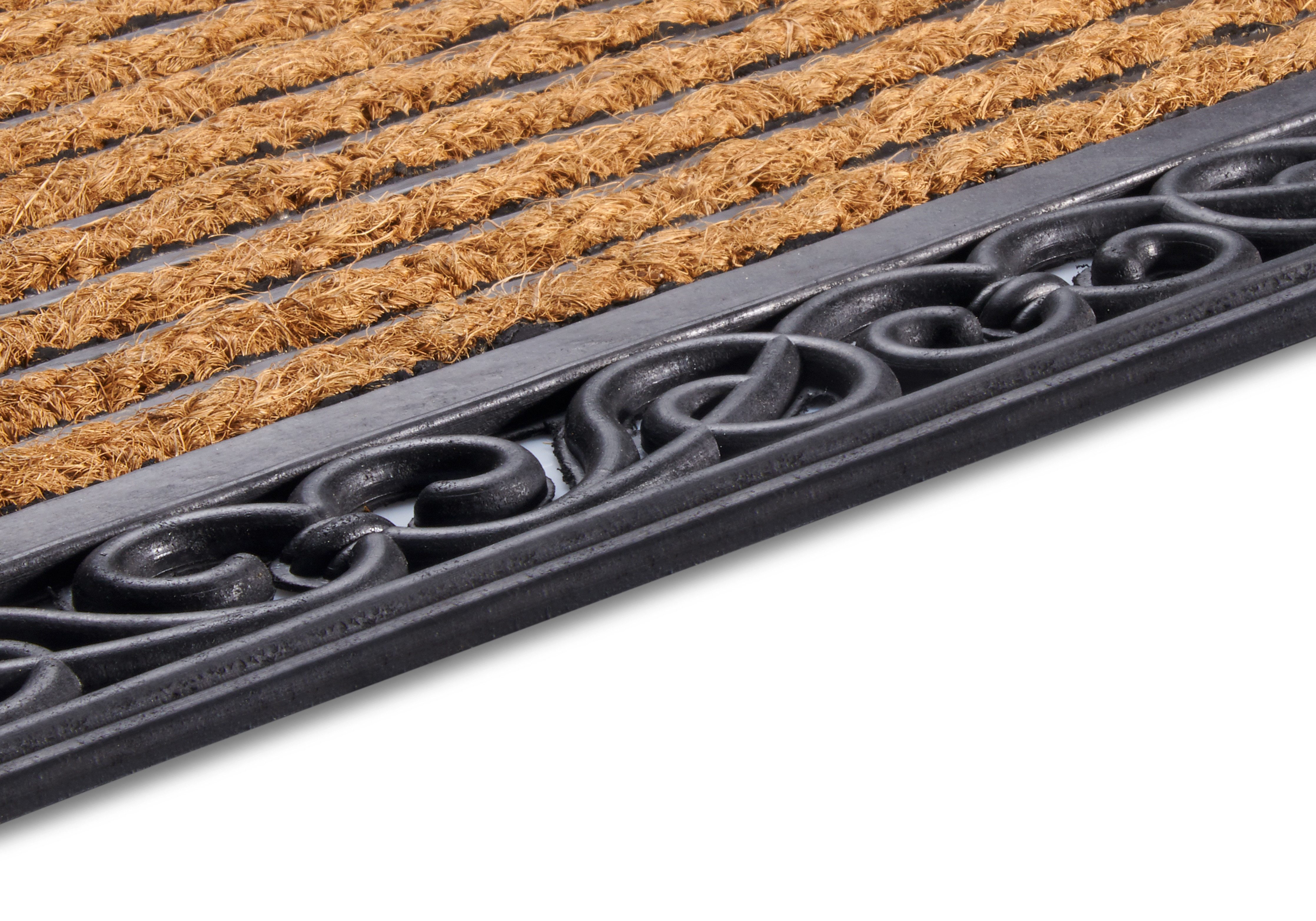 HANSE Home Mat Mix Mats Gummi Kokos Panama, deurmat Slijtvast, onderhoudsvriendelijk, robuust, weerbestendig, UV-bestendig