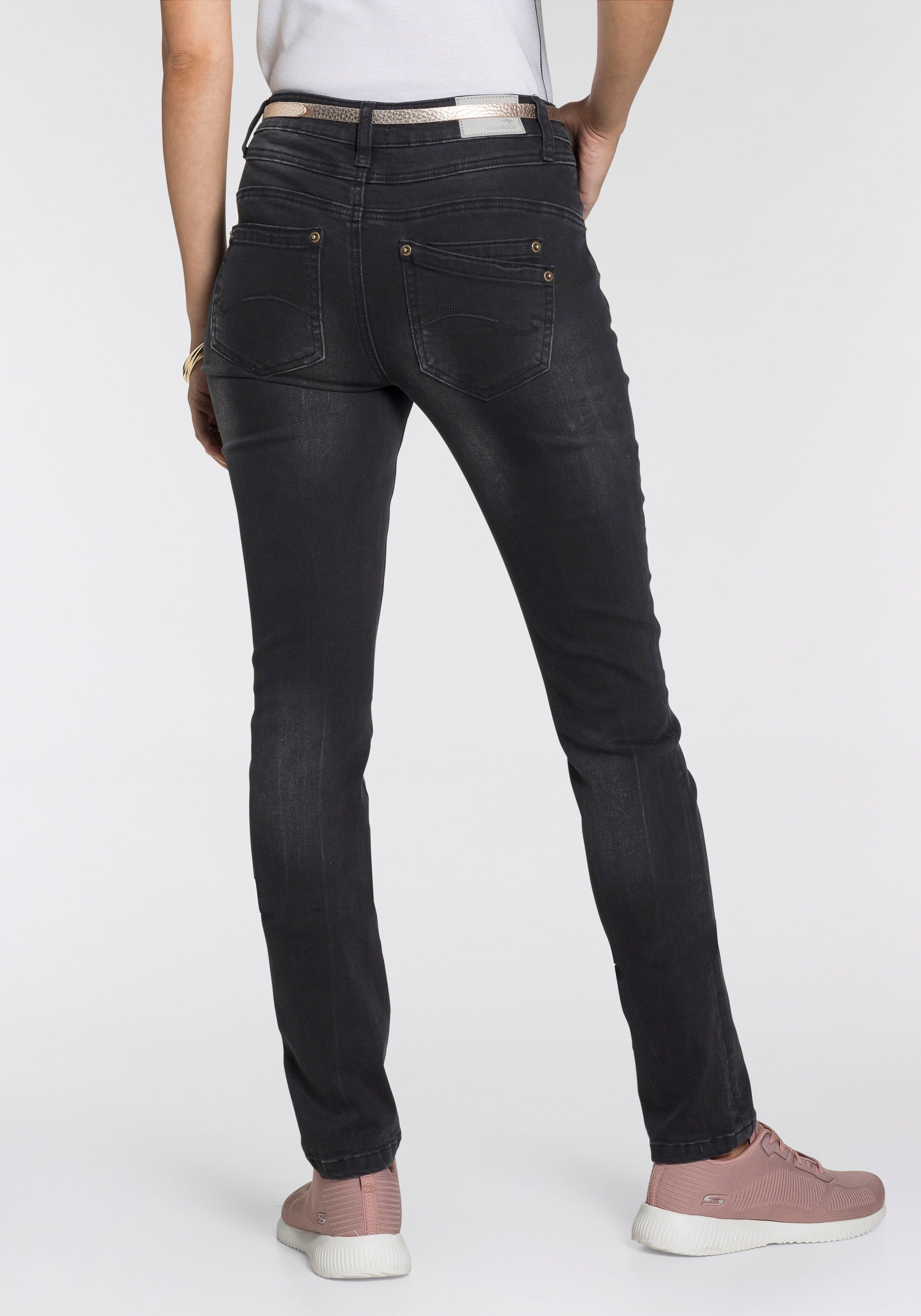 KangaROOS Relax fit jeans RELAX-FIT HIGH WAIST enkelvrije snit, omrolbare broekspijpen
