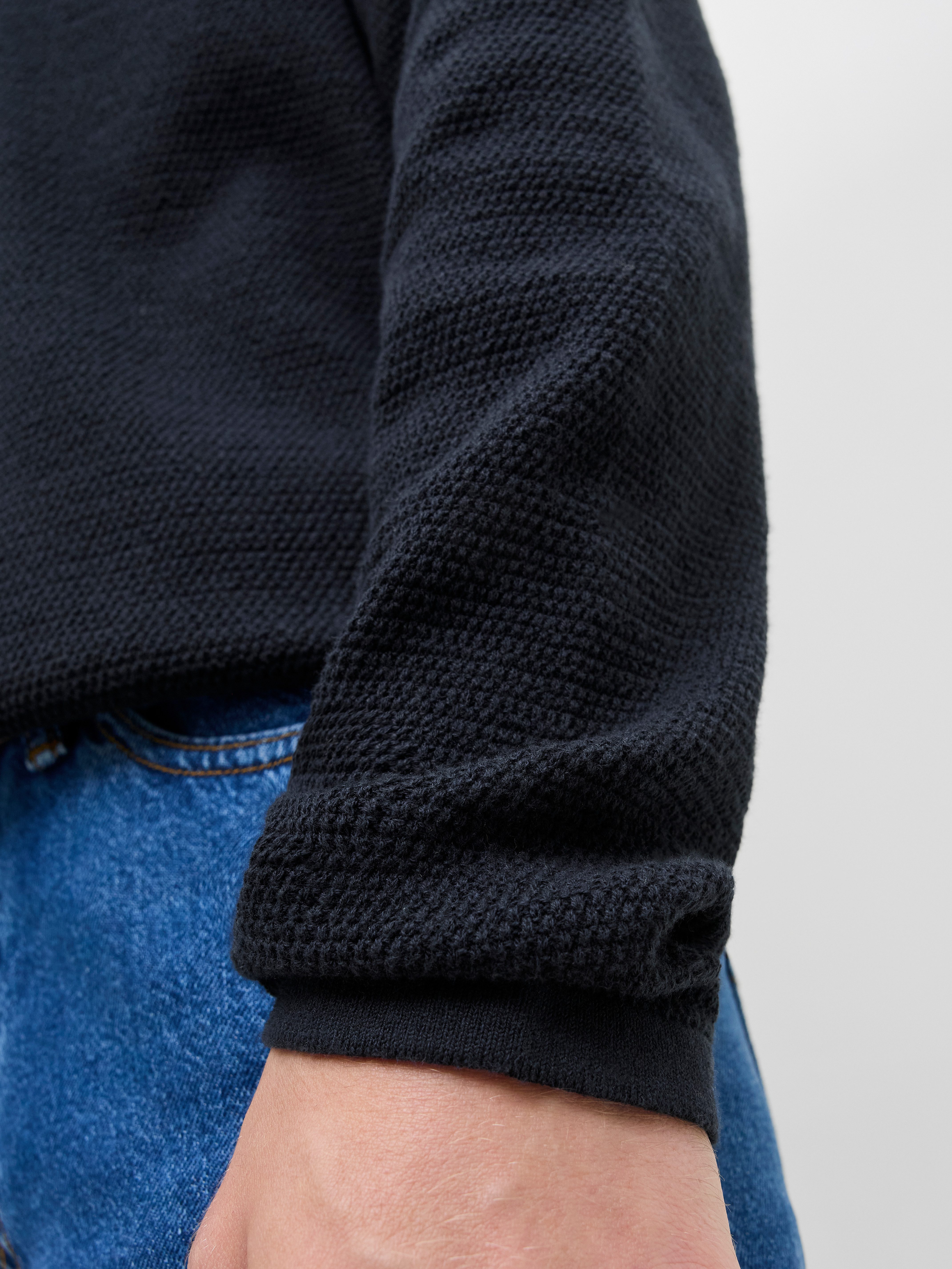 Jack & Jones Gebreide trui JJEGEORGE KNIT POLO LS SN
