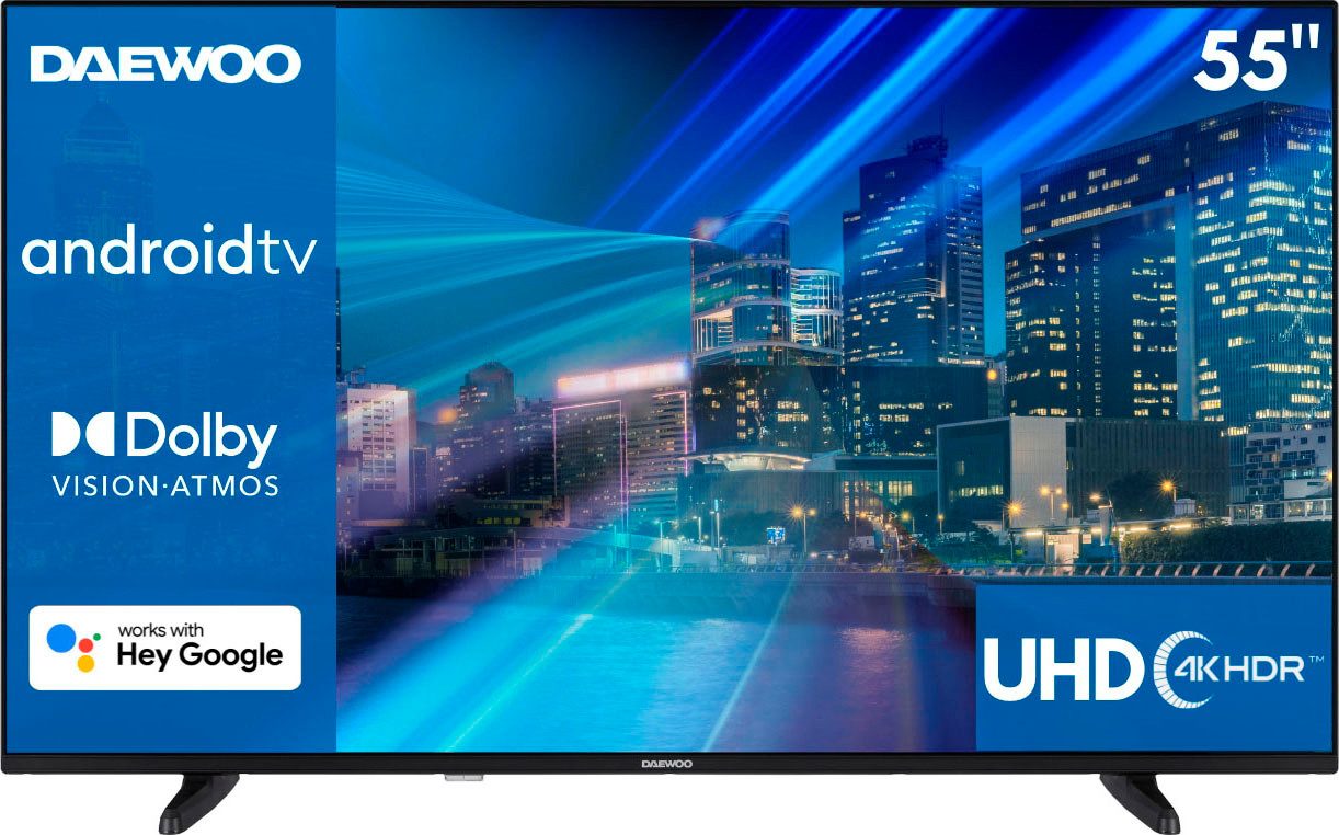 Daewoo Led-TV, 139 cm / 55", 4K Ultra HD, Android TV - Smart TV