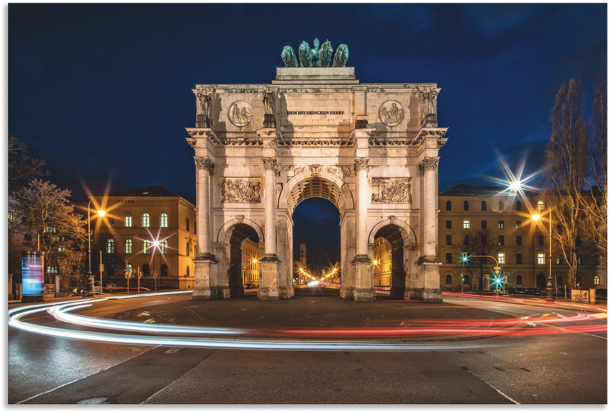 Artland Artprint Siegestor München, Deutschland in vele afmetingen & productsoorten artprint van alu