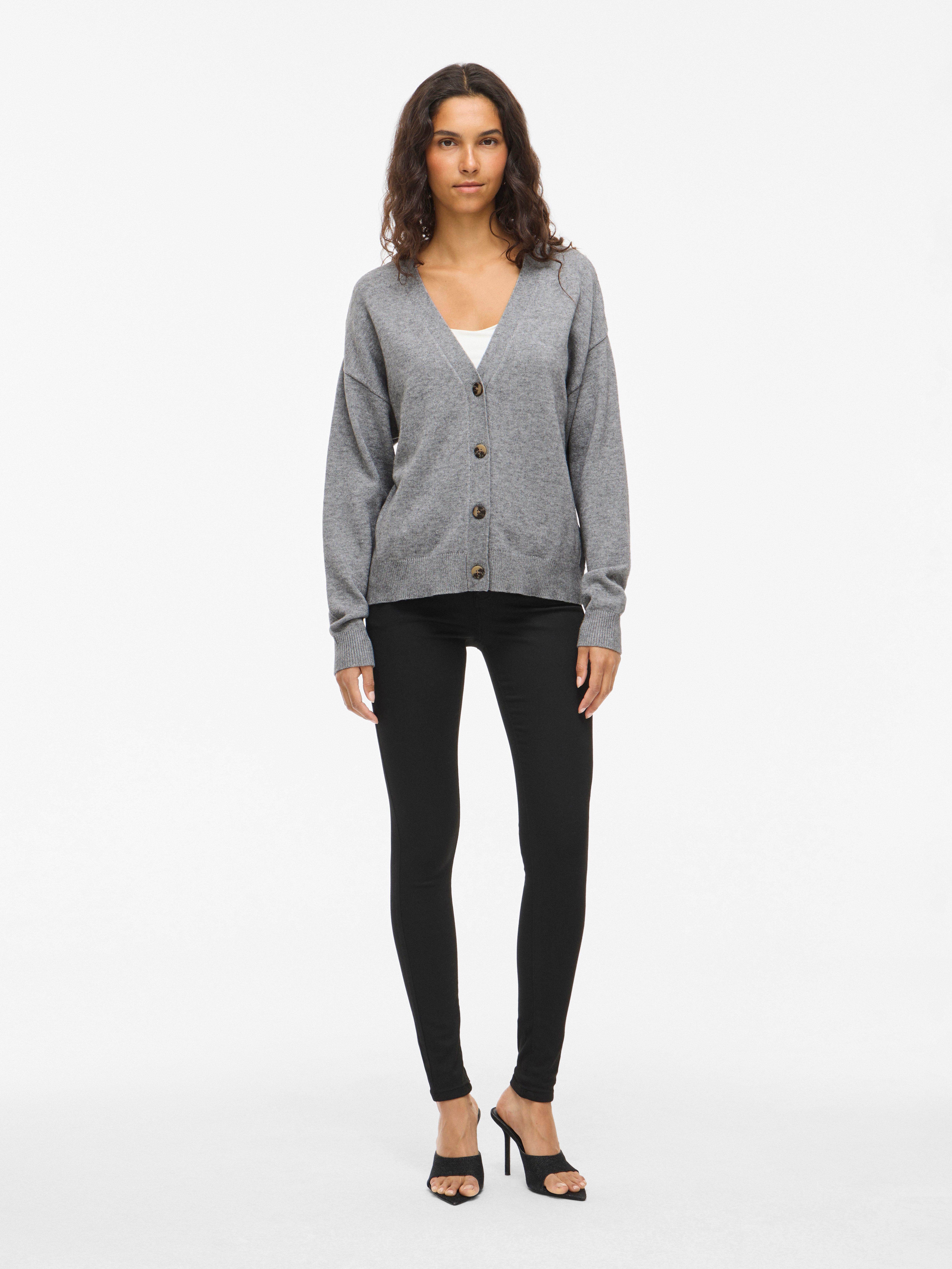 Vila Vest VIRIL V-NECK KNIT CARDIGAN - NOOS